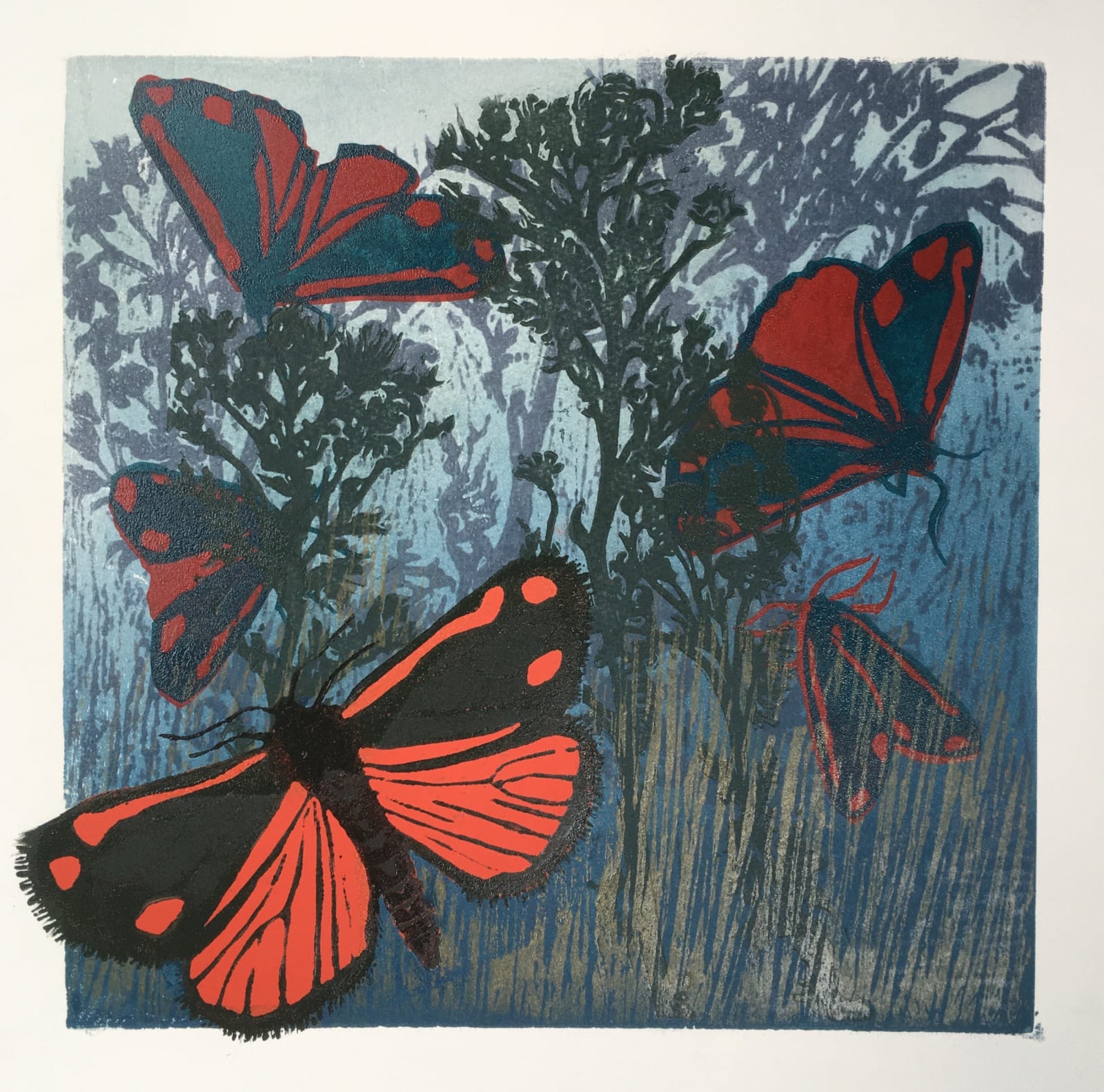 Julia Manning RE, Cinnabars At Dawn