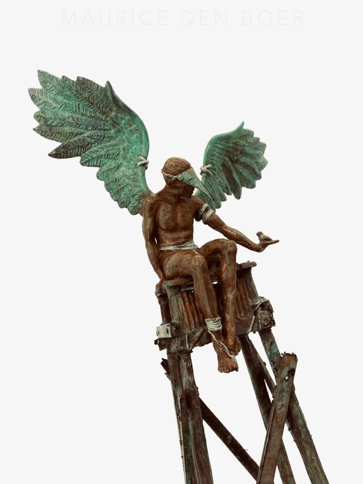 Daedalus with bird | Maurice den Boer