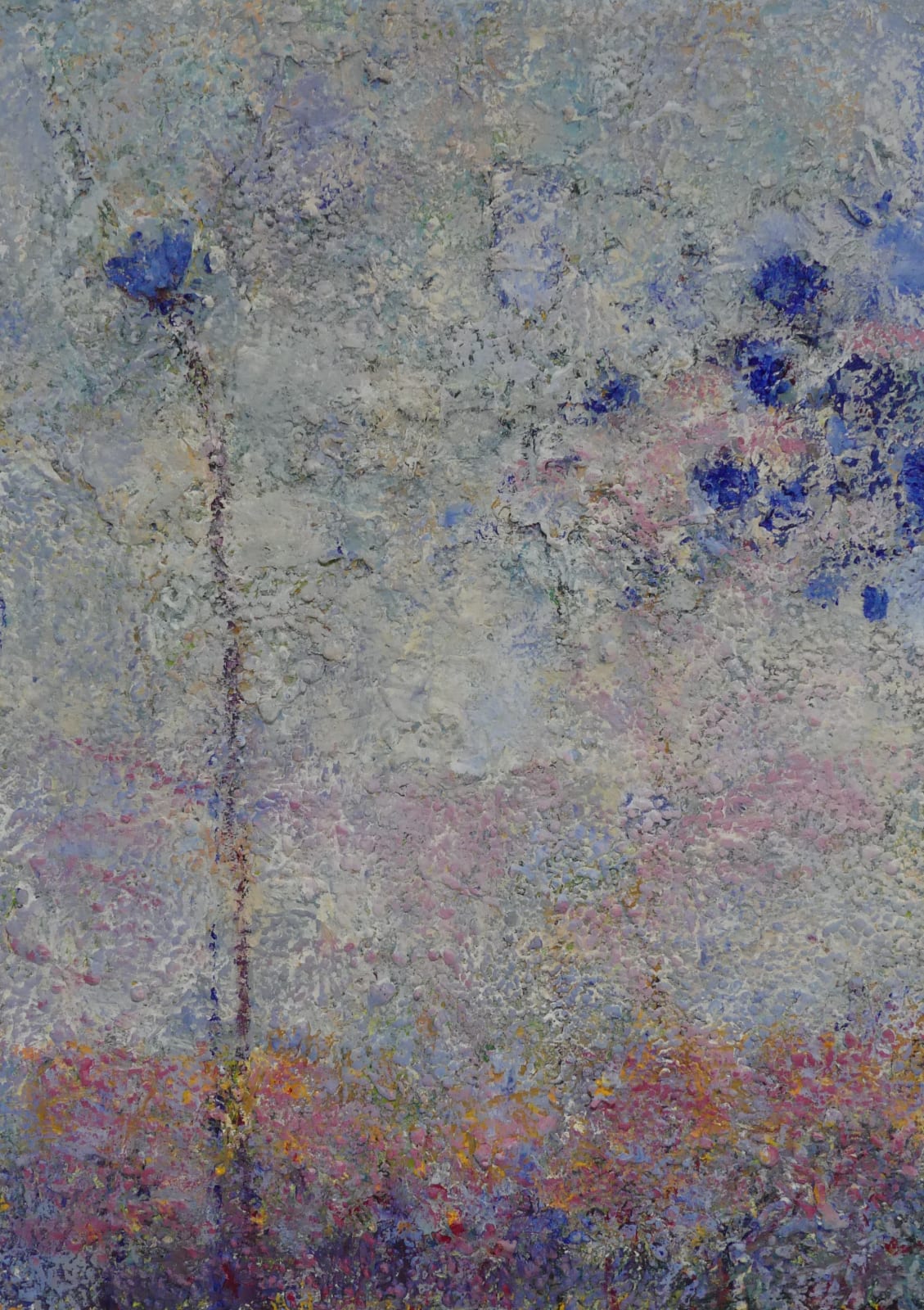Trijnie Goudriaan, Blauwe bloemen, 2024