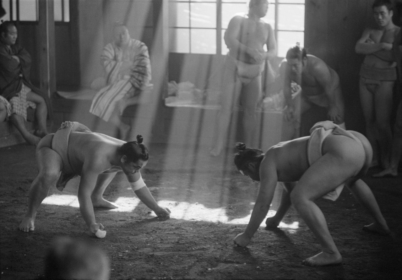 Werner Bischof, Sumo-Ringer, Tokio, Japan, 1951