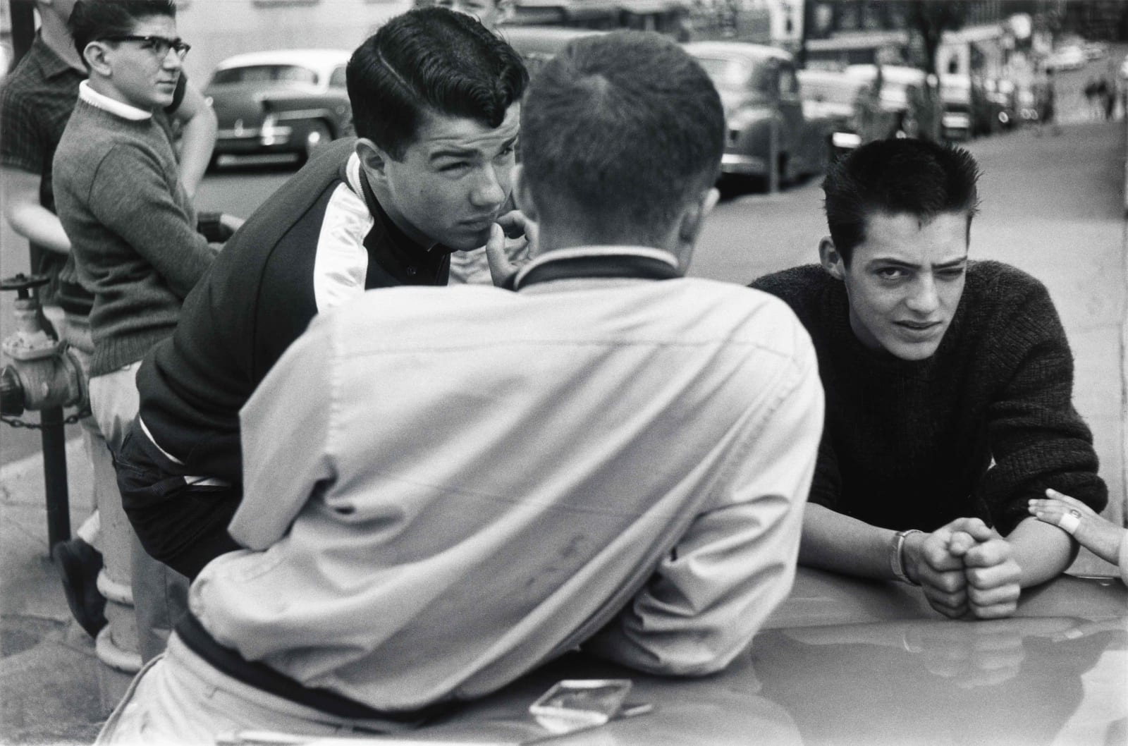 Louis Stettner, Street Corner, Saratoga Springs, 1955