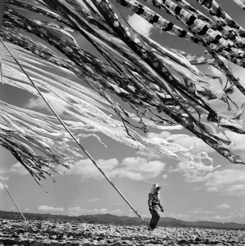 Werner Bischof, Seidentrocknerei, Kyoto, Japan, 1951