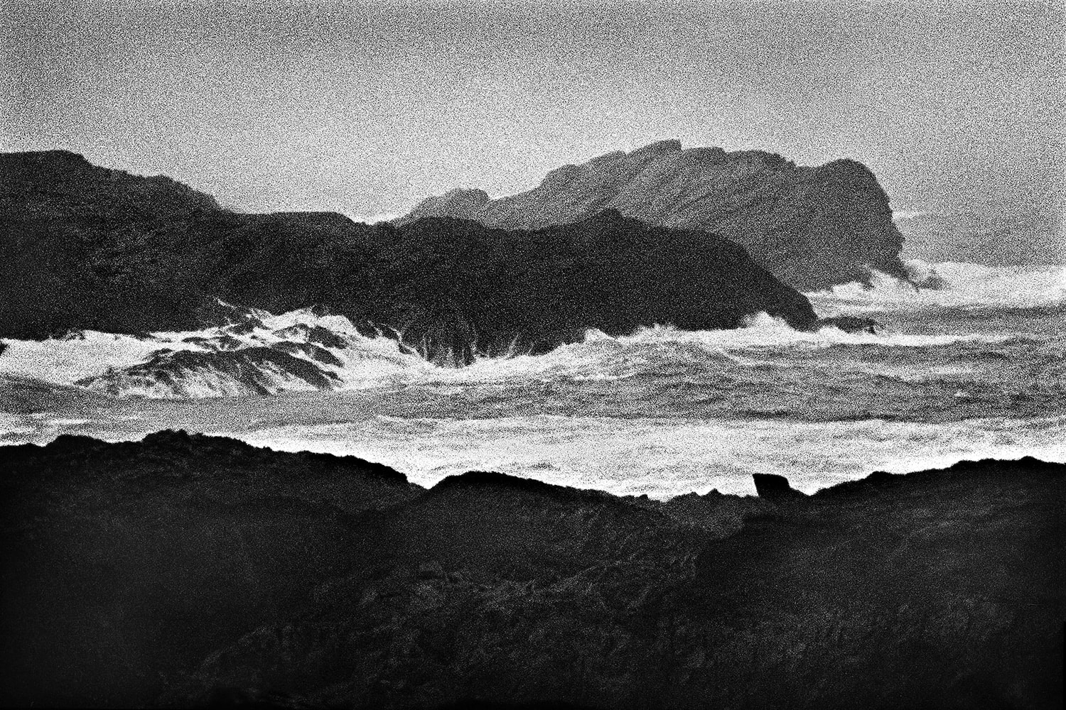 René Groebli, Cliffs, Achill Island, Ireland / Klippen Achill Island (#441), 1981