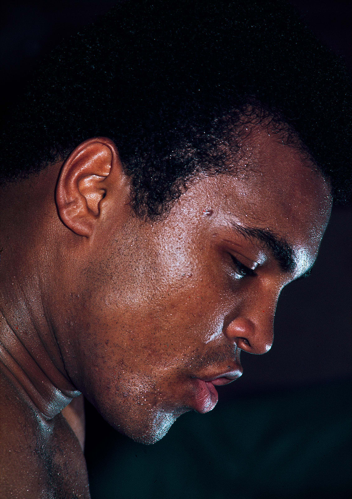 Thomas Hoepker, Ali during training, Miami, 1970