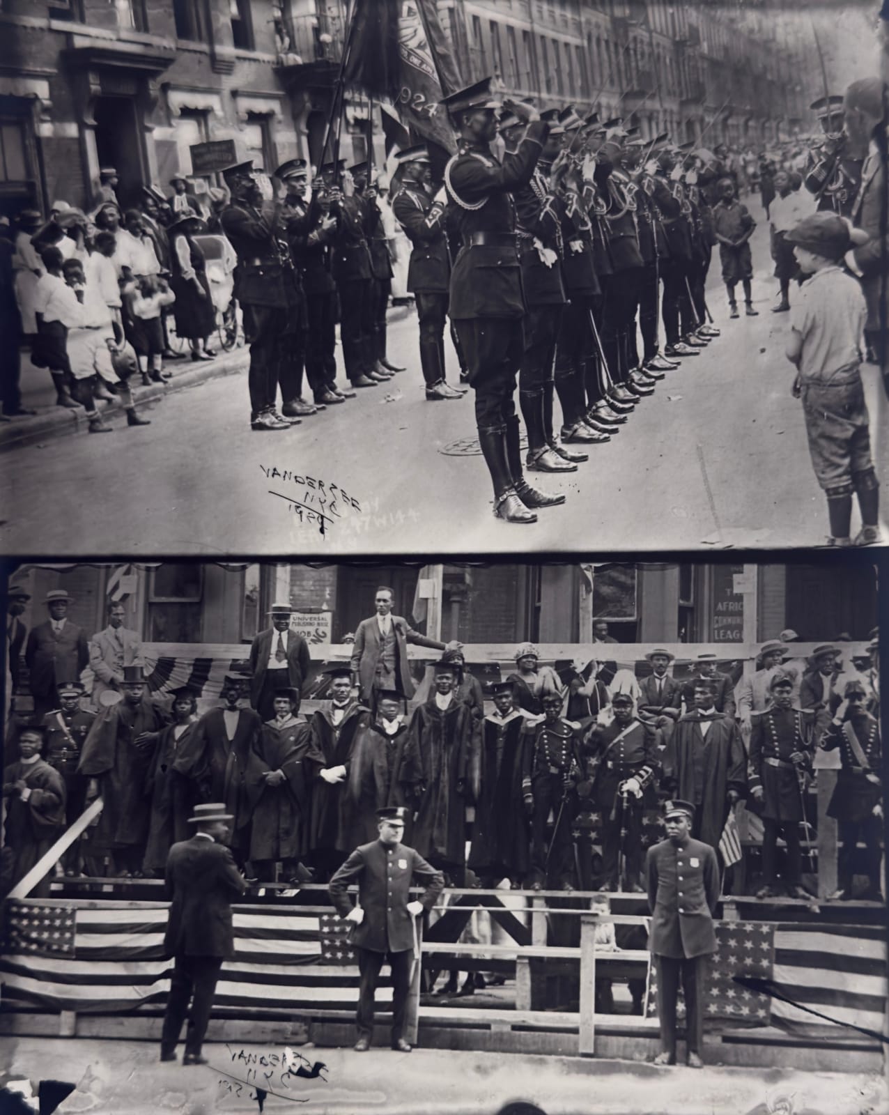 James Van Der Zee, VII: Marcus Garvey and Garvey Militia, Harlem, 1929 (Printed in 1974)