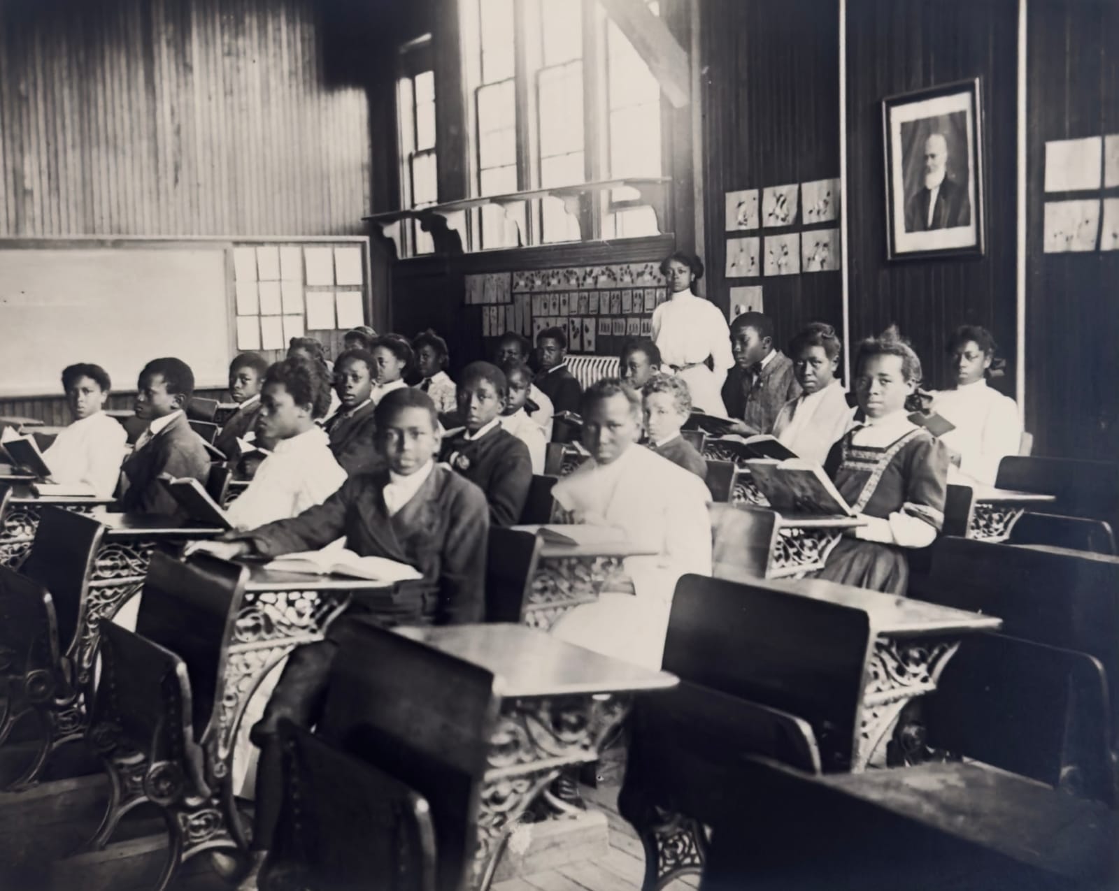 James Van Der Zee, II: Whittier Preparatory School, Phoebus, Virginia, 1907 (Printed in 1974)