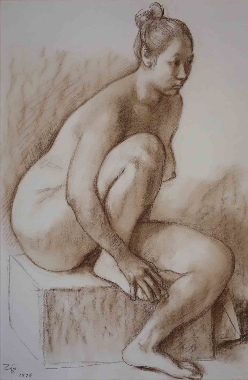Francisco Zúñiga, Desnudo Sentado, 1978