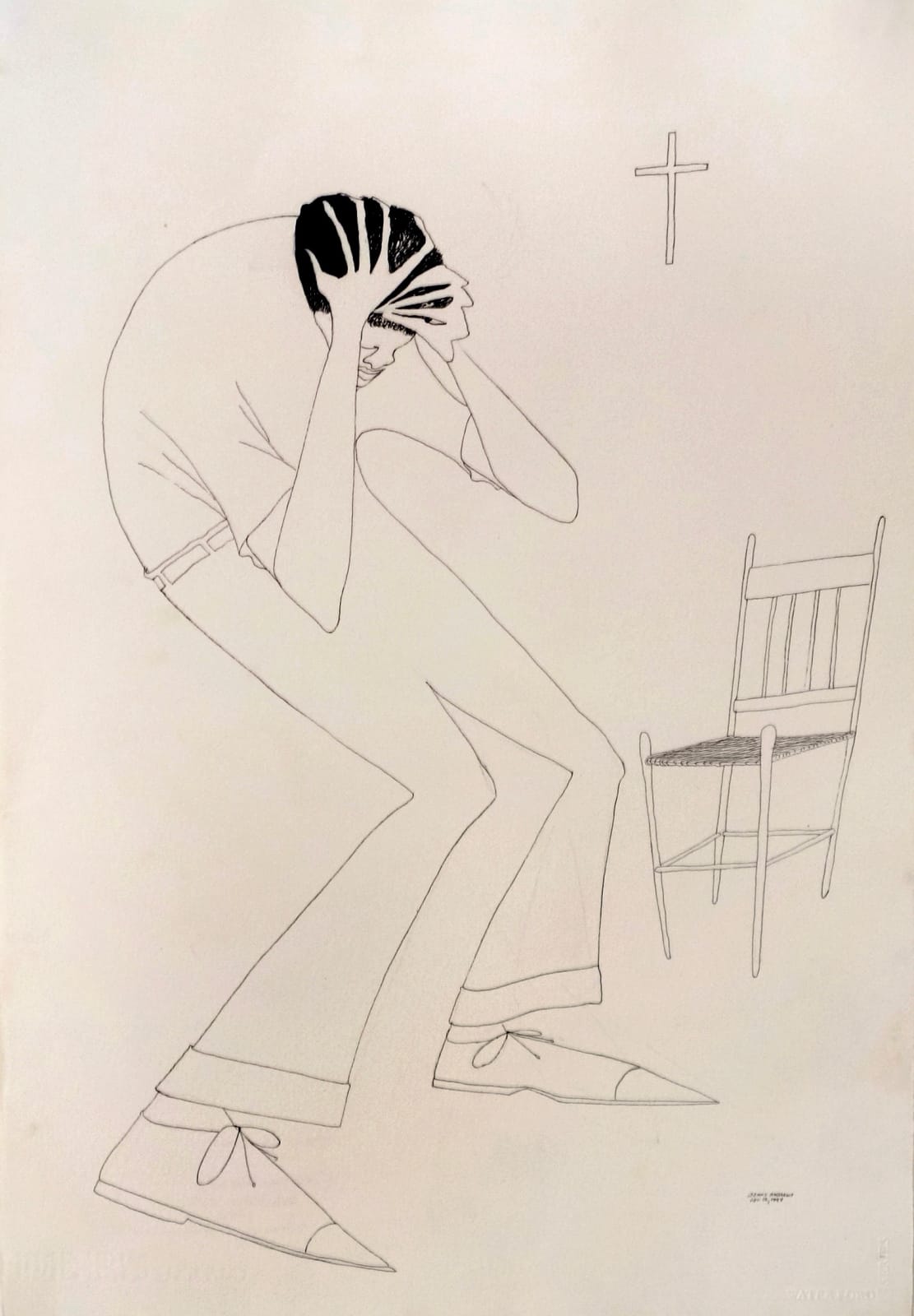 Benny Andrews, Pain of Sin, 1994