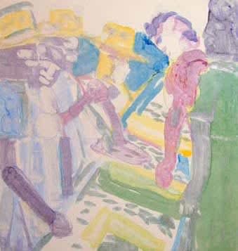 Romare Bearden, Fishmarket, 1978