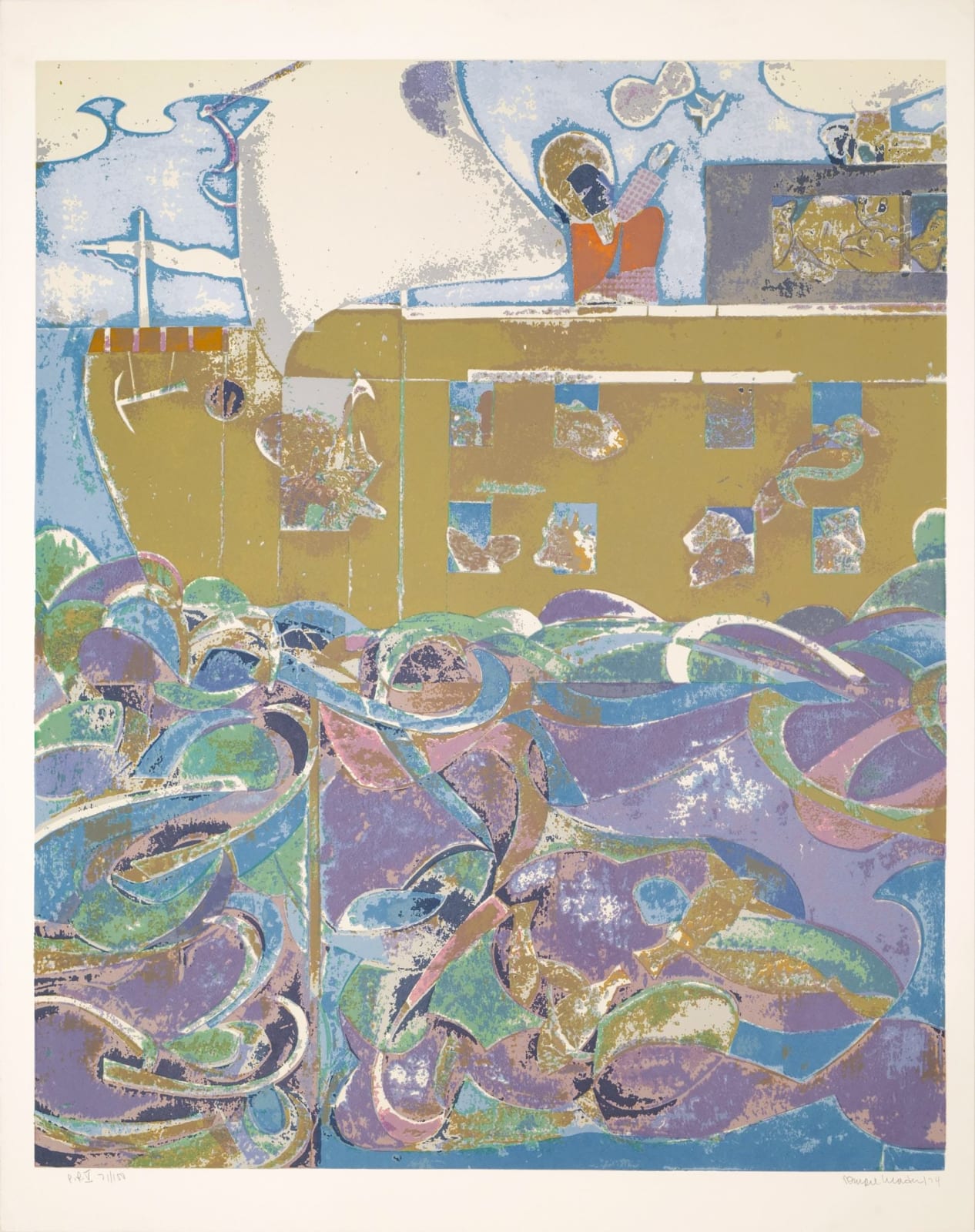 Romare Bearden, Noah: The Third Day (from The Prevalence of Ritual), 1974