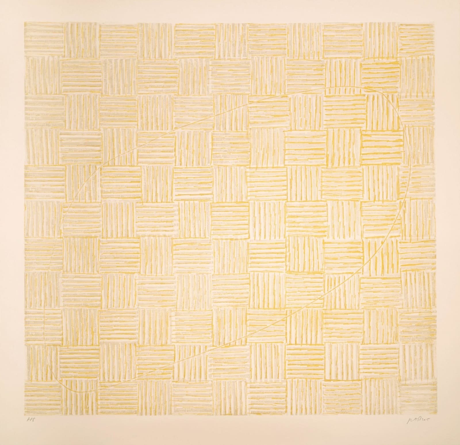 McArthur Binion, DNA Etching: III, 2015