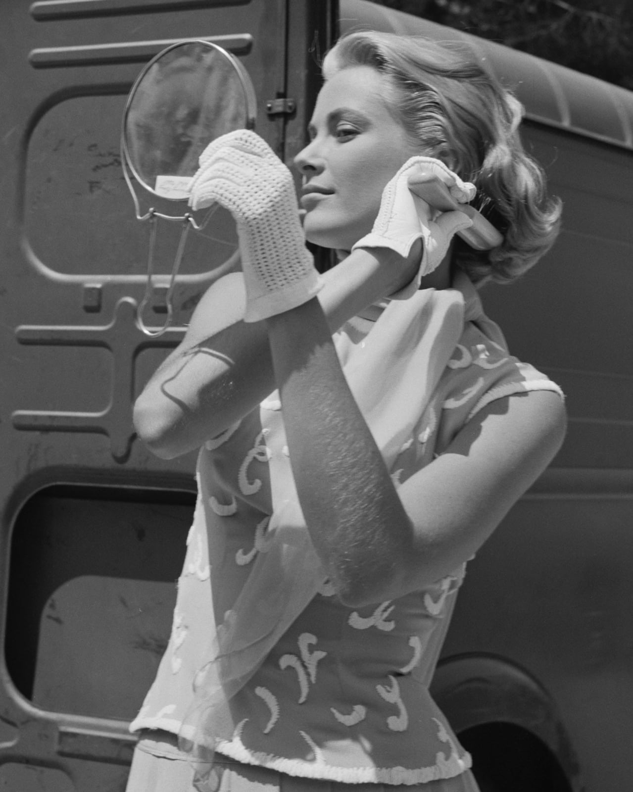 Edward Quinn, Grace Kelly, on the set of "To Catch a Thief", Cannes, 1954