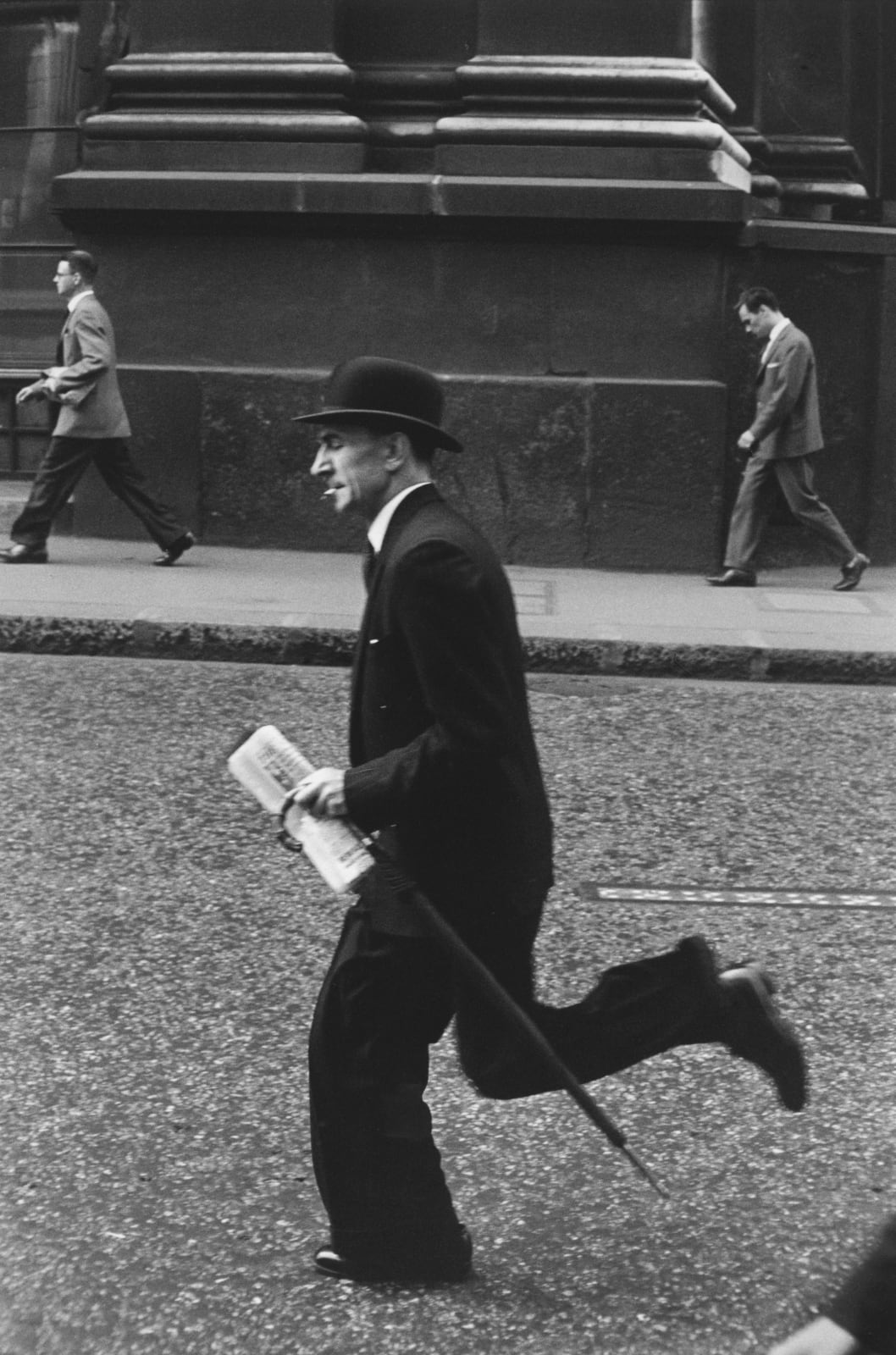 Frank Horvat, Running City Clerk, London, 1959