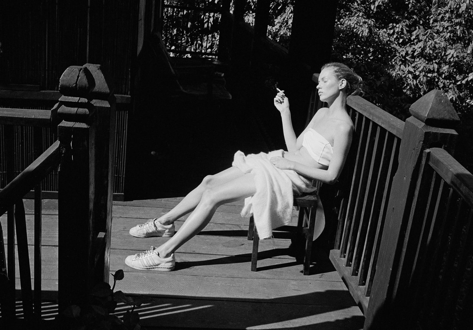 Arthur Elgort, Kate Moss, Nepal, for: British Vogue, 1993