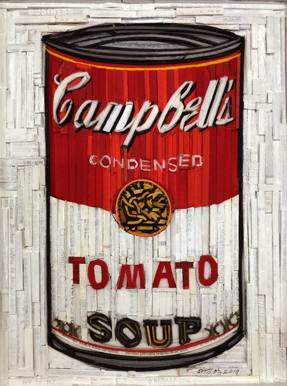 Kyuhak Lee, Monument - Campbells Soup (Red & White), 2019