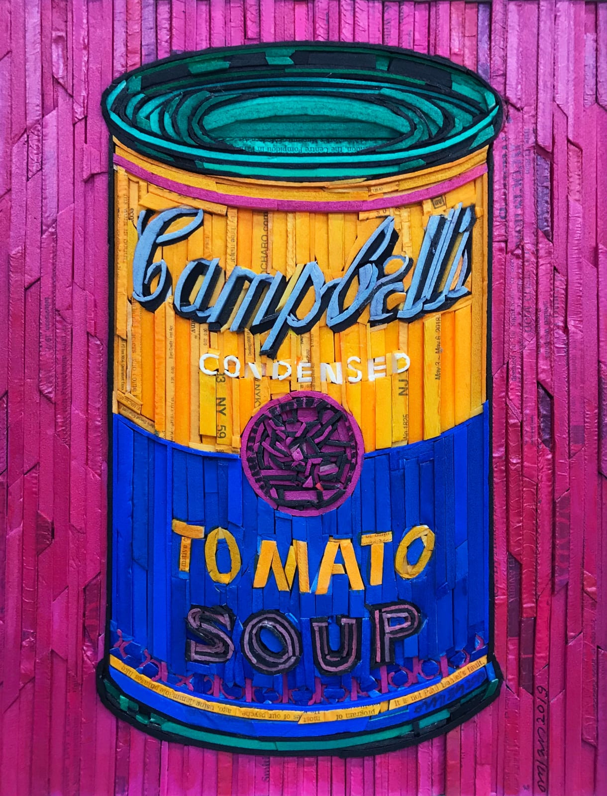 Kyuhak Lee, Monument - Campbells Soup (Orange & Blue)
