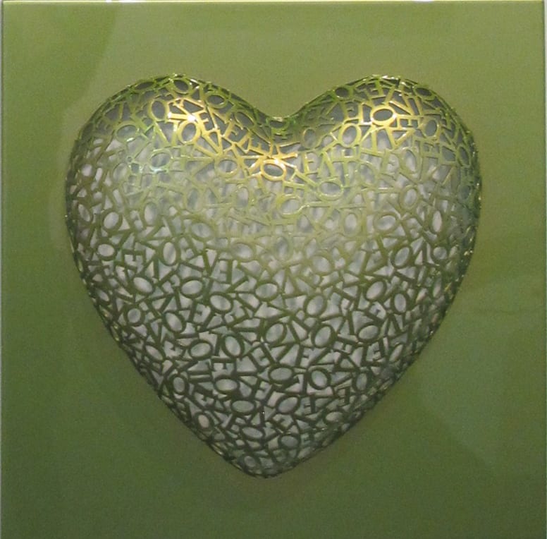 Byungjin Kim, Love-Love (Green), 2018