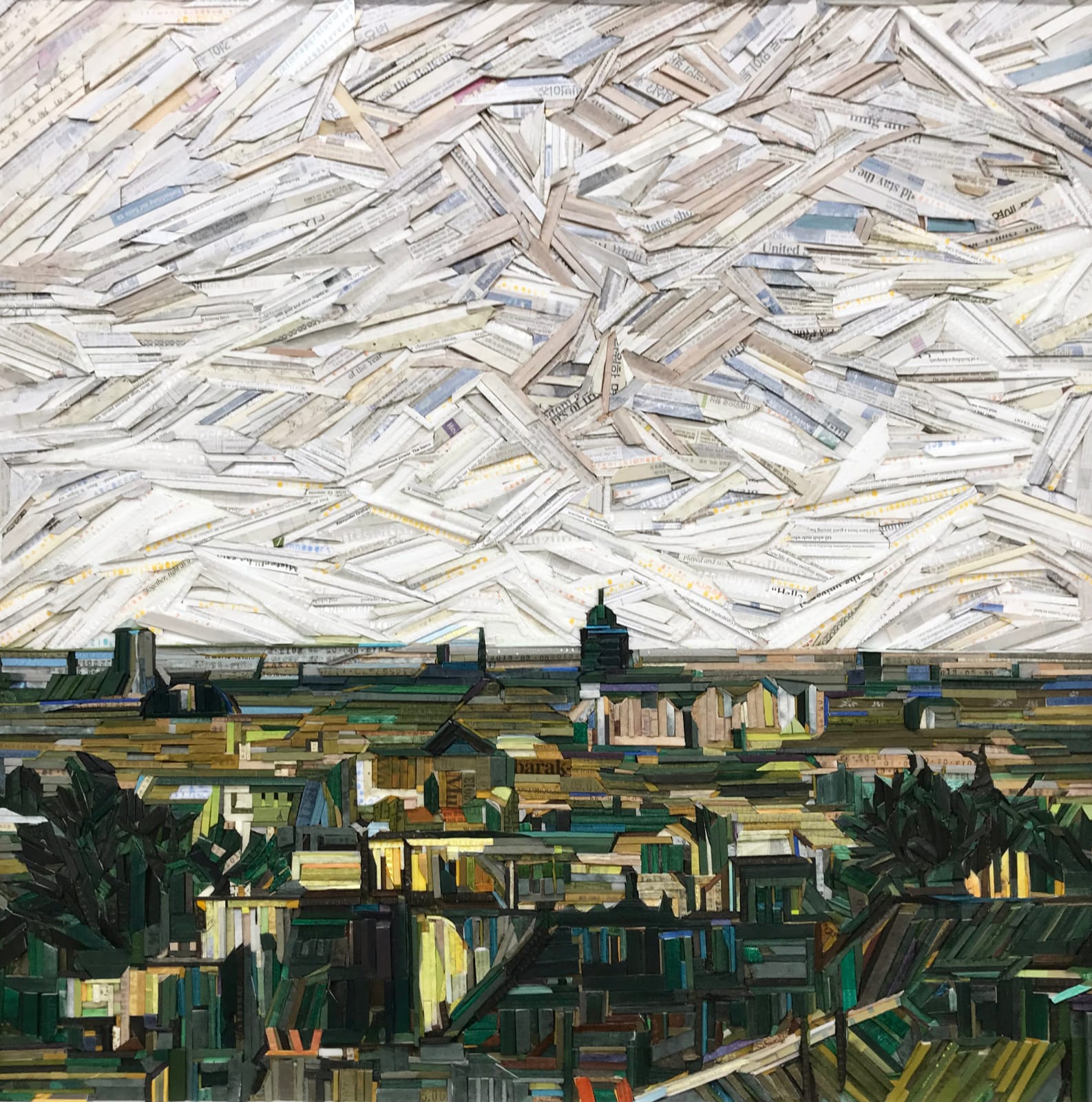 Kyuhak Lee, Monument - View of the Roofs of Paris