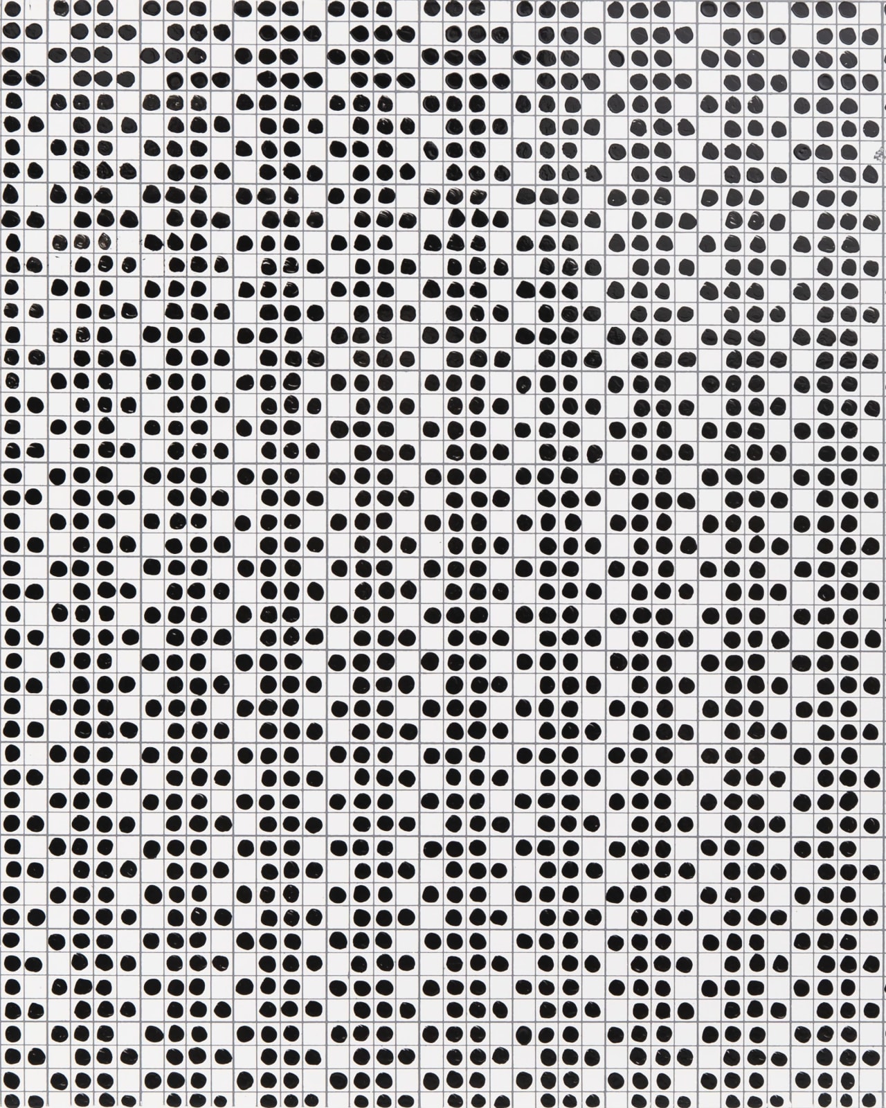 Jennifer Bartlett, Series 13 Black and White Counting, 1971