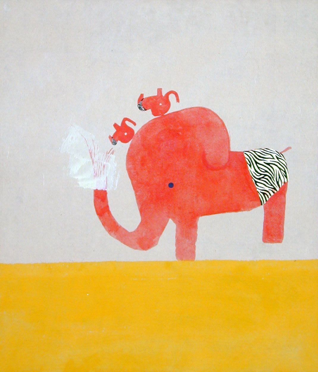 Chinatsu Ban, Elephant Underpants (Leopard Print), 2002