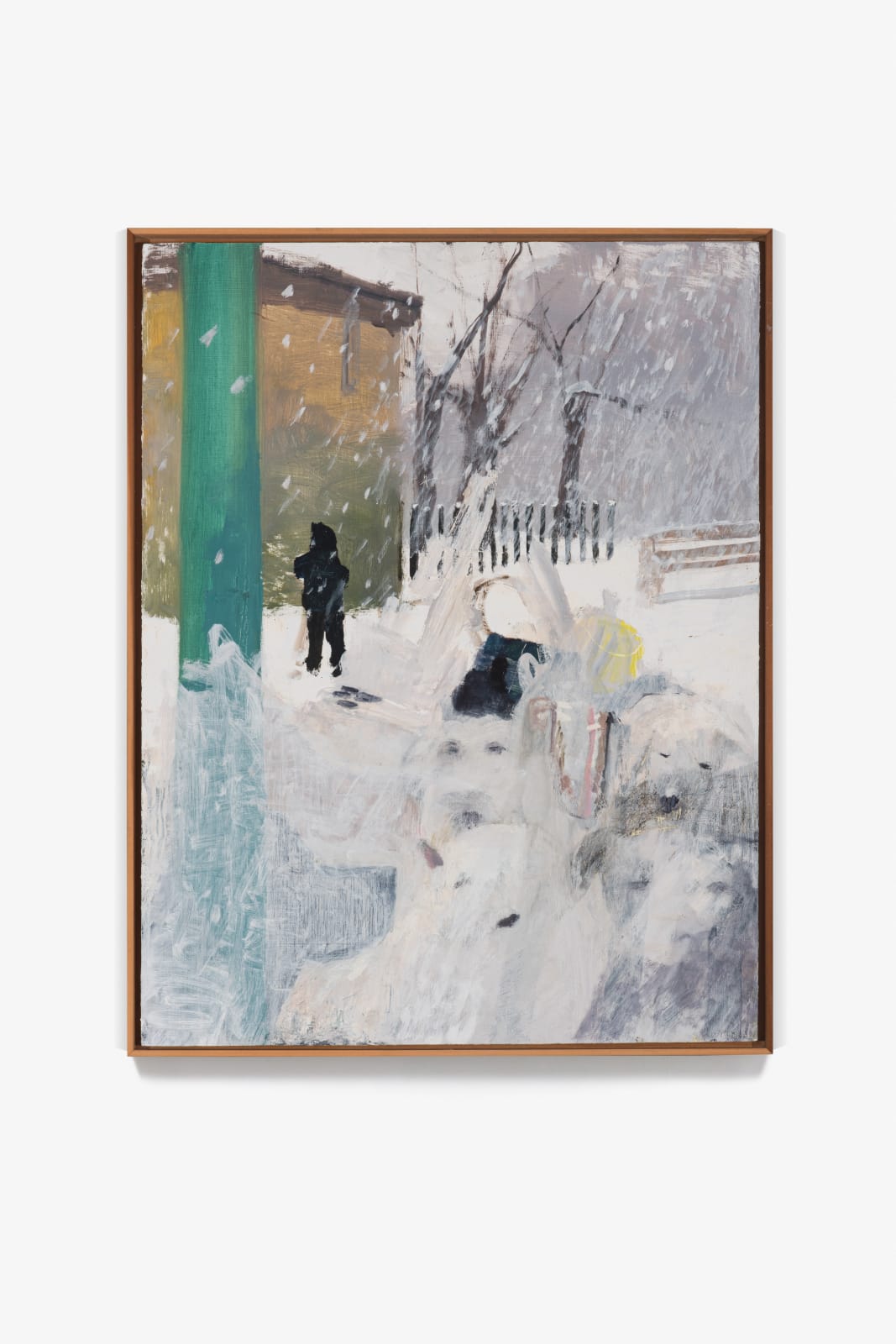 Aubrey Levinthal, Dog Park Pile Up (Snow), 2017