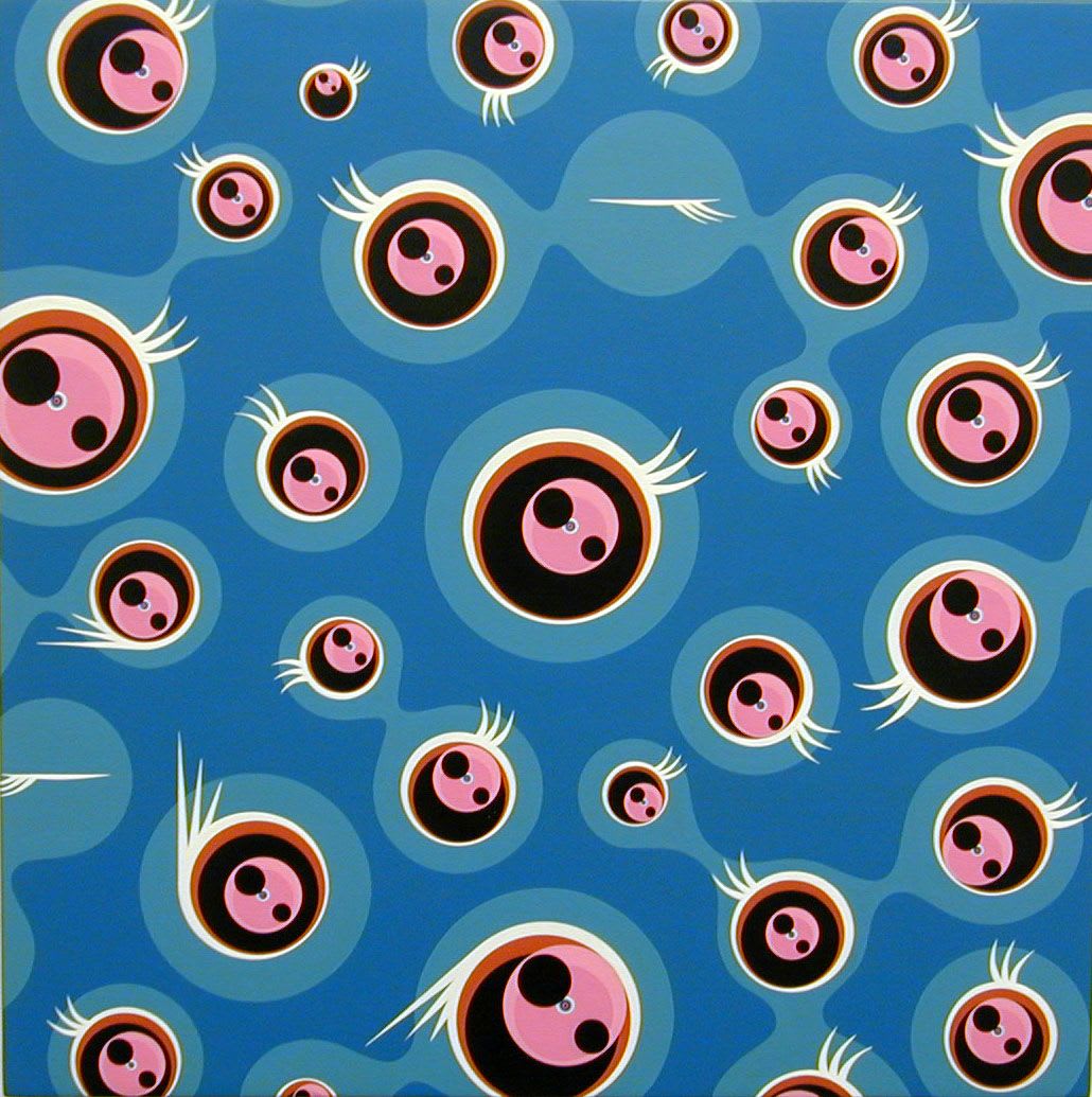 Takashi Murakami, Jellyfish Eyes Nega, 2001