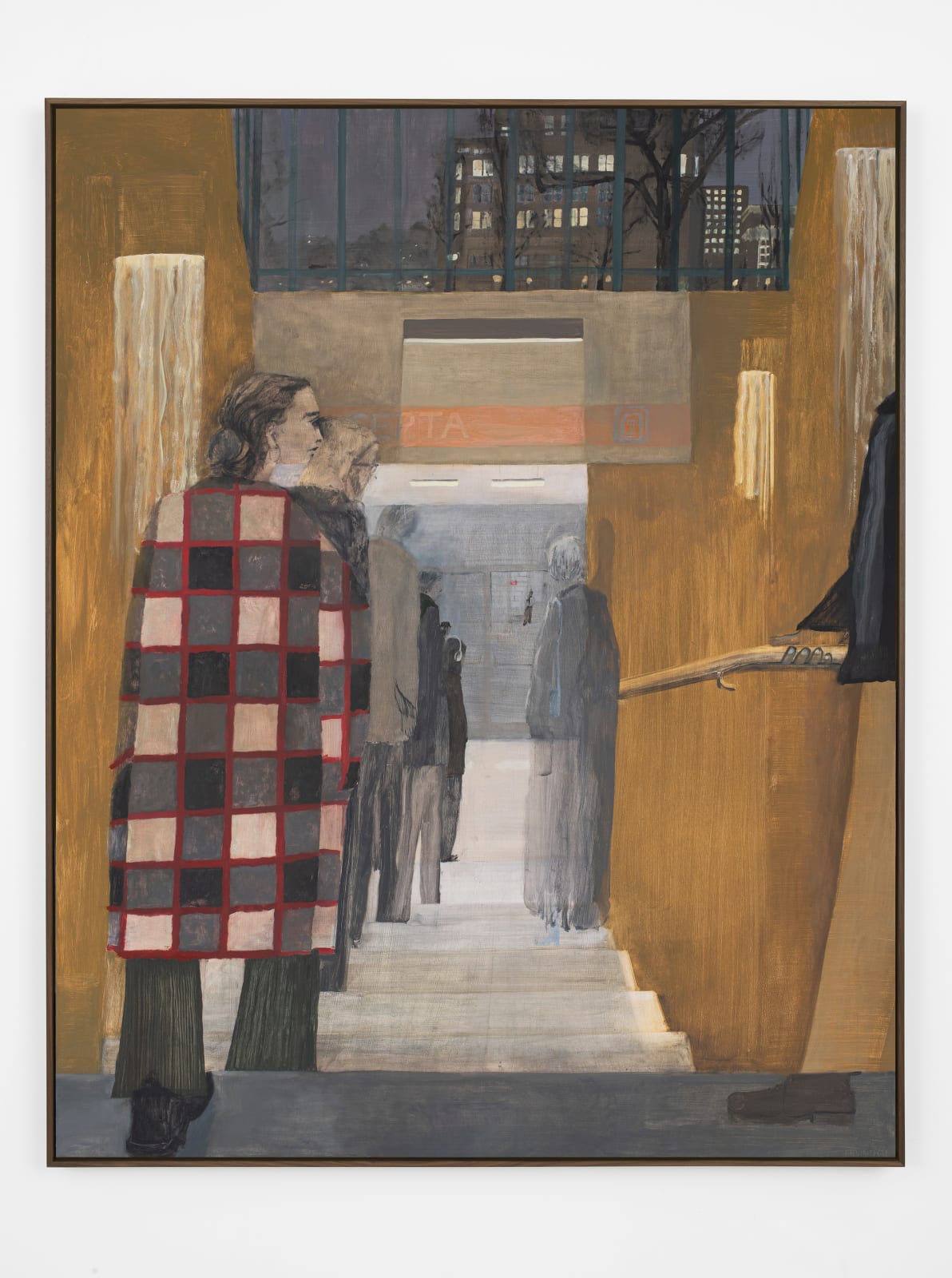 Aubrey Levinthal, Descending Subway (Stairs), 2025