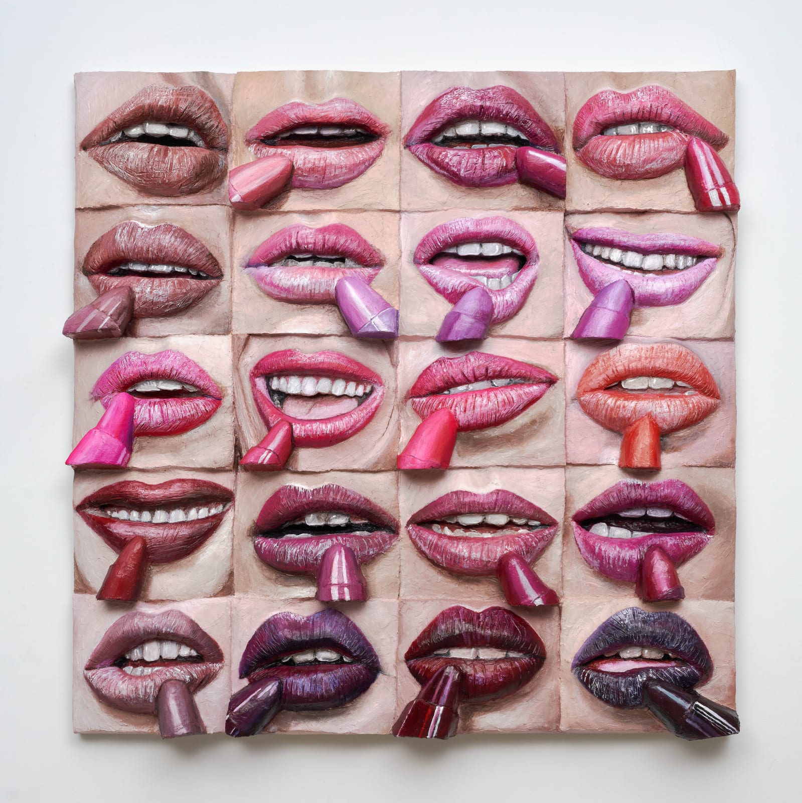 Gina Beavers, Lipstick Lips, 2022