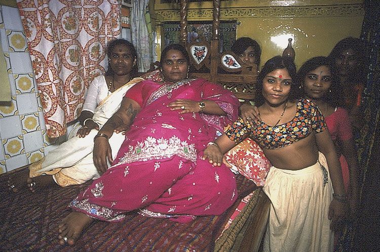Mary Ellen Mark, A Madam in one of the More Expensive Houses with her Girls, Bombay, India (from Falkland Road Series), 1978