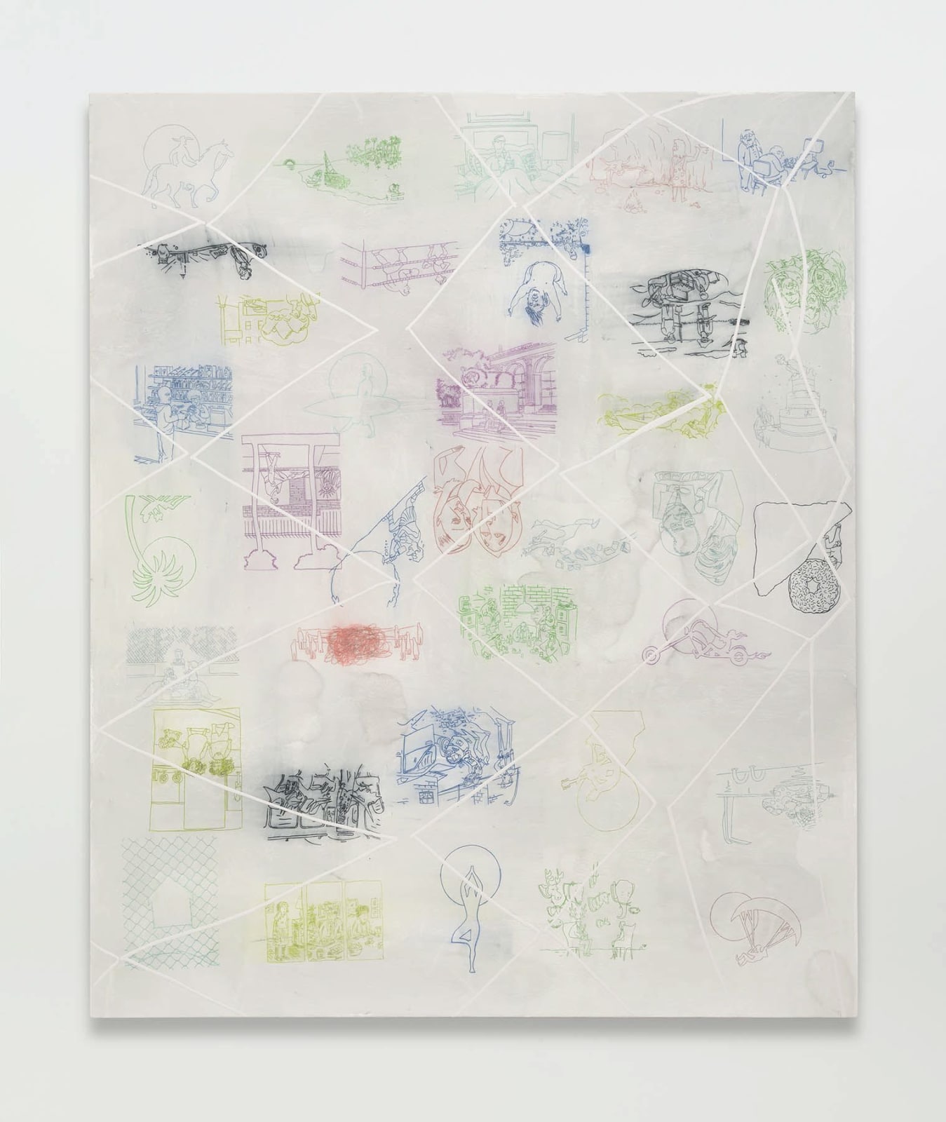 Dashiell Manley, Various sources (quiet satires), July 27 2015 (multicolor), 2015