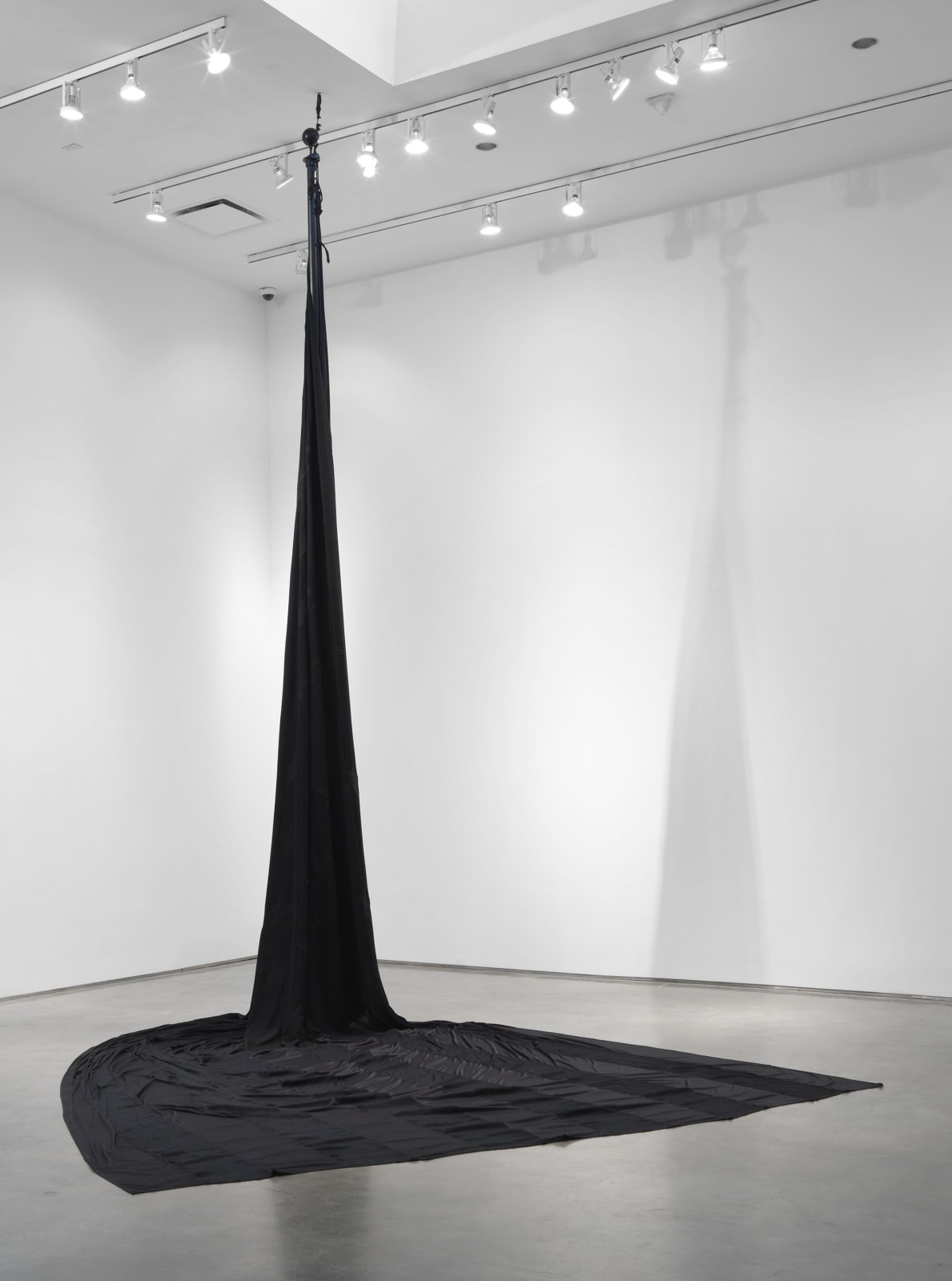 Paul Stephen Benjamin, Black Cotton Flag Made in Georgia, 2019