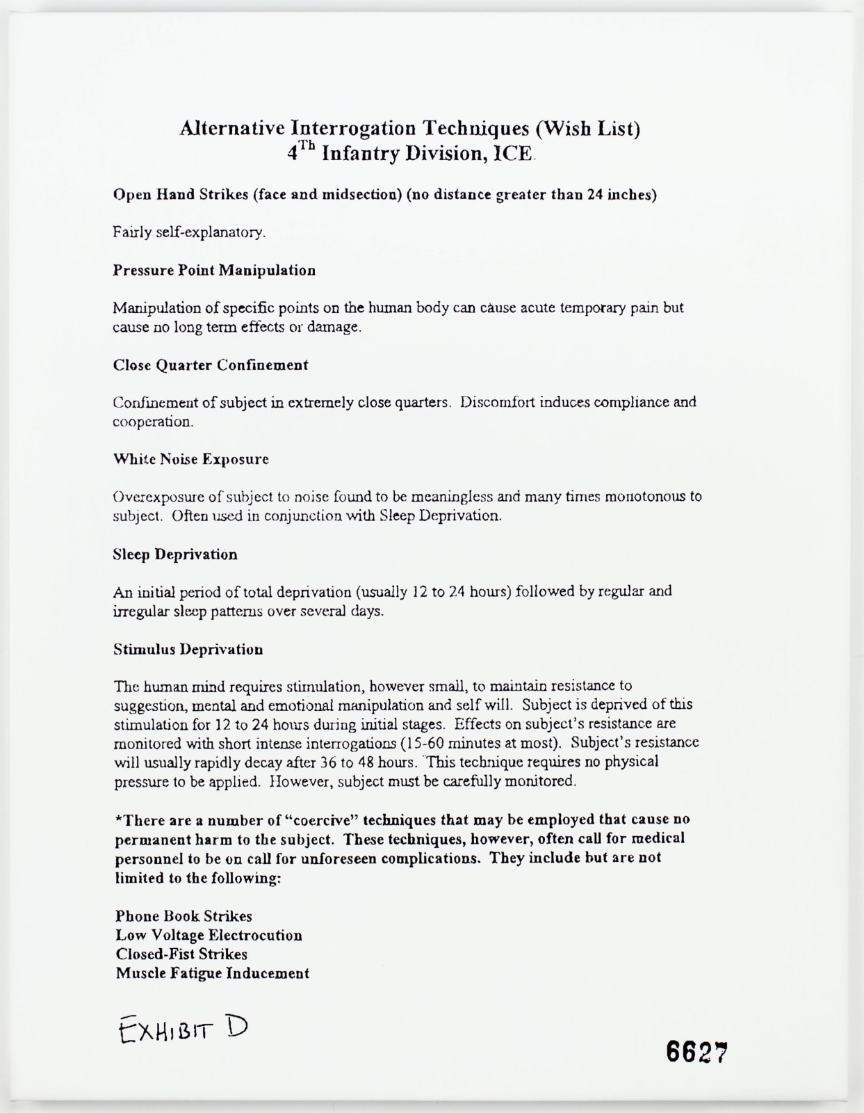 Jenny Holzer, Wish List Manganese blue Text: U.S. government document, 2006