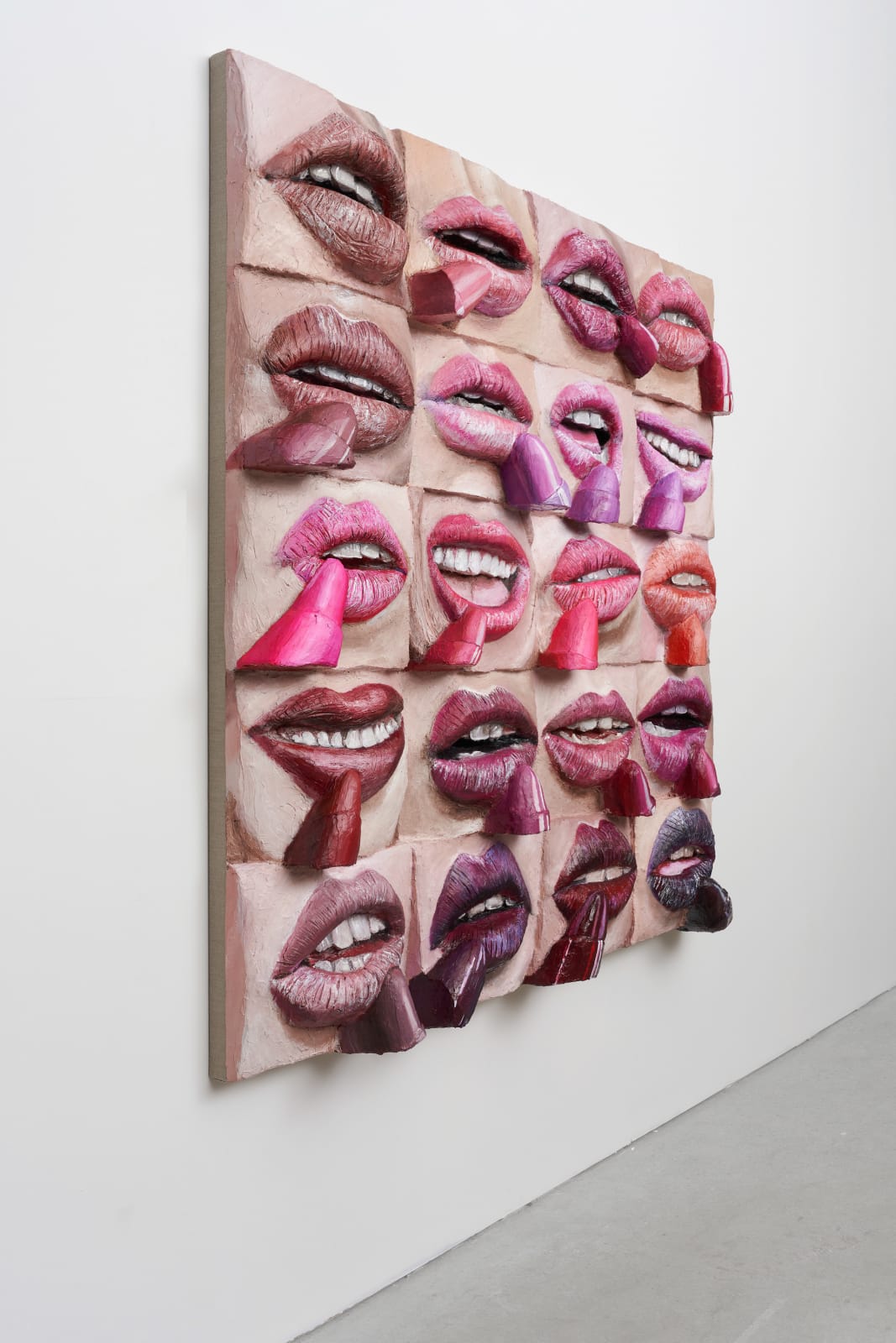 Gina Beavers, Lipstick Lips, 2022