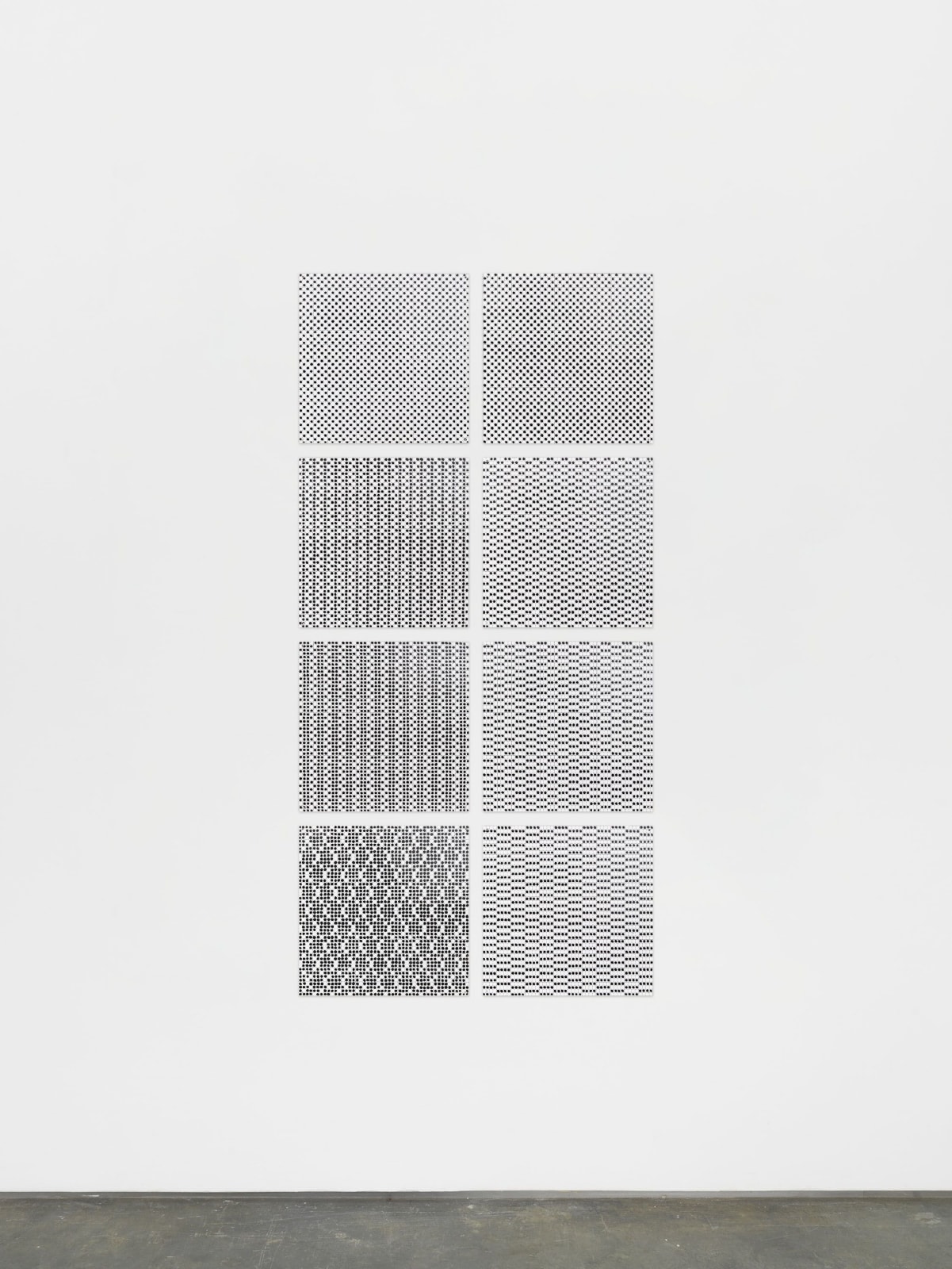 Jennifer Bartlett, Series 13 Black and White Counting, 1971