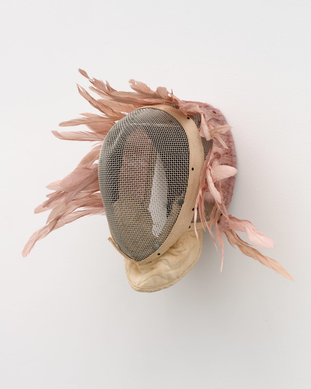 Allison Janae Hamilton, Pink Feather Mask, 2021