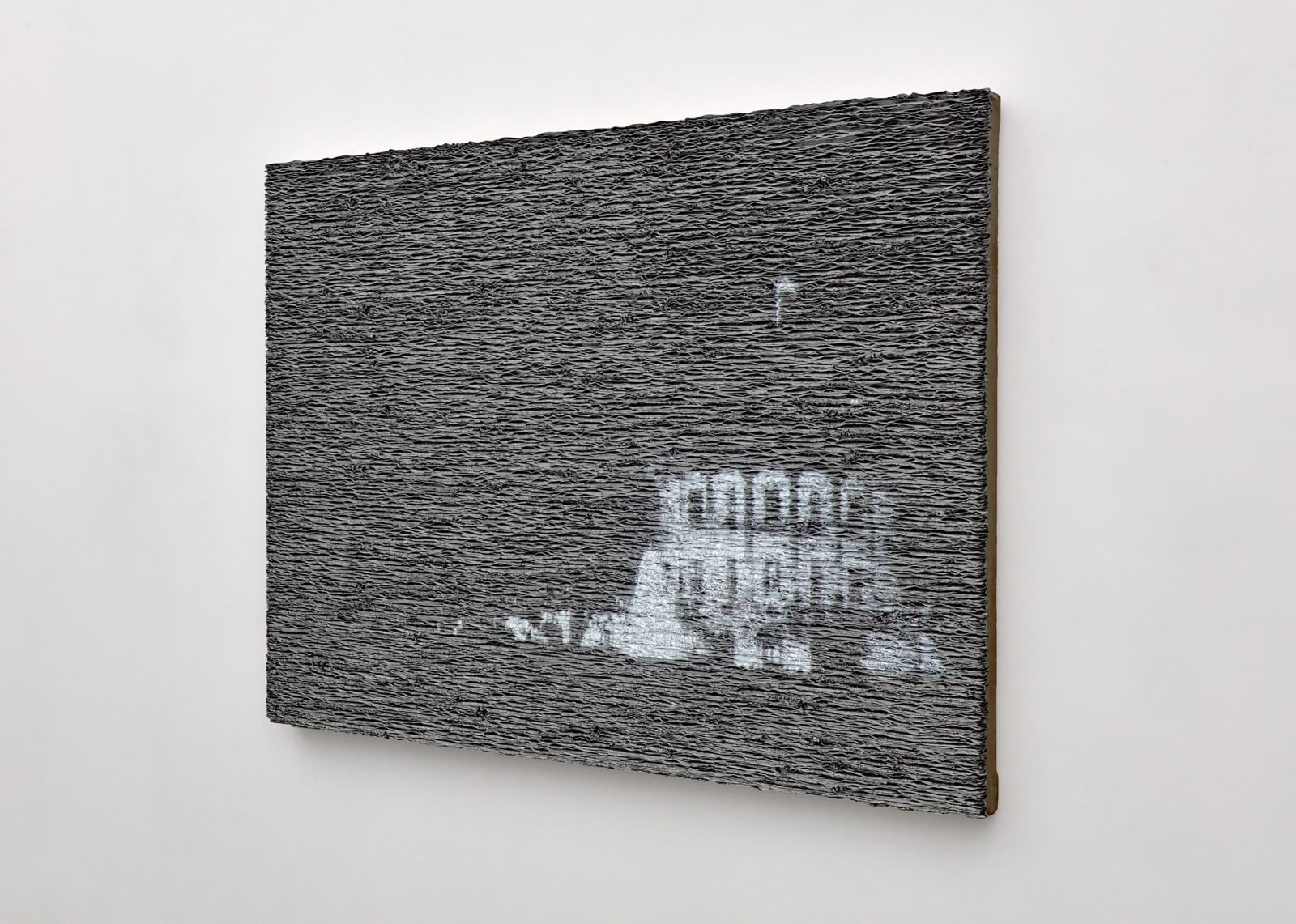 Donald Moffett, Aluminum/White House Unmoored, 2004