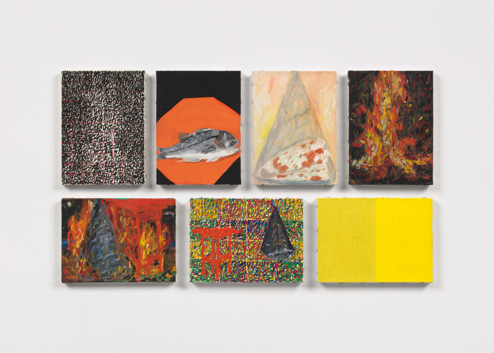 Jennifer Bartlett, Fire, Table, Cone A, 1988-89