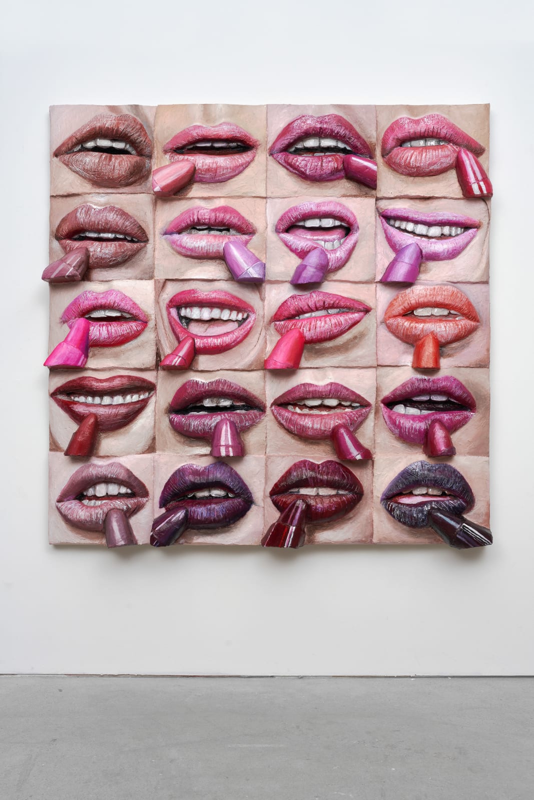 Gina Beavers, Lipstick Lips, 2022