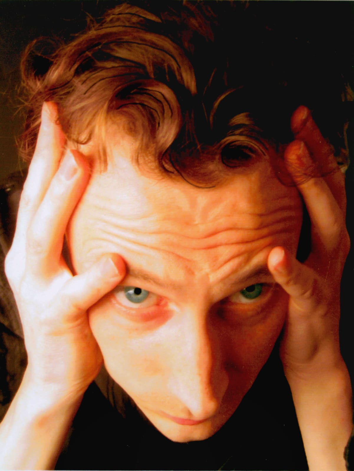 Jeffrey Wells, Self Portrait with a Headache, 2006