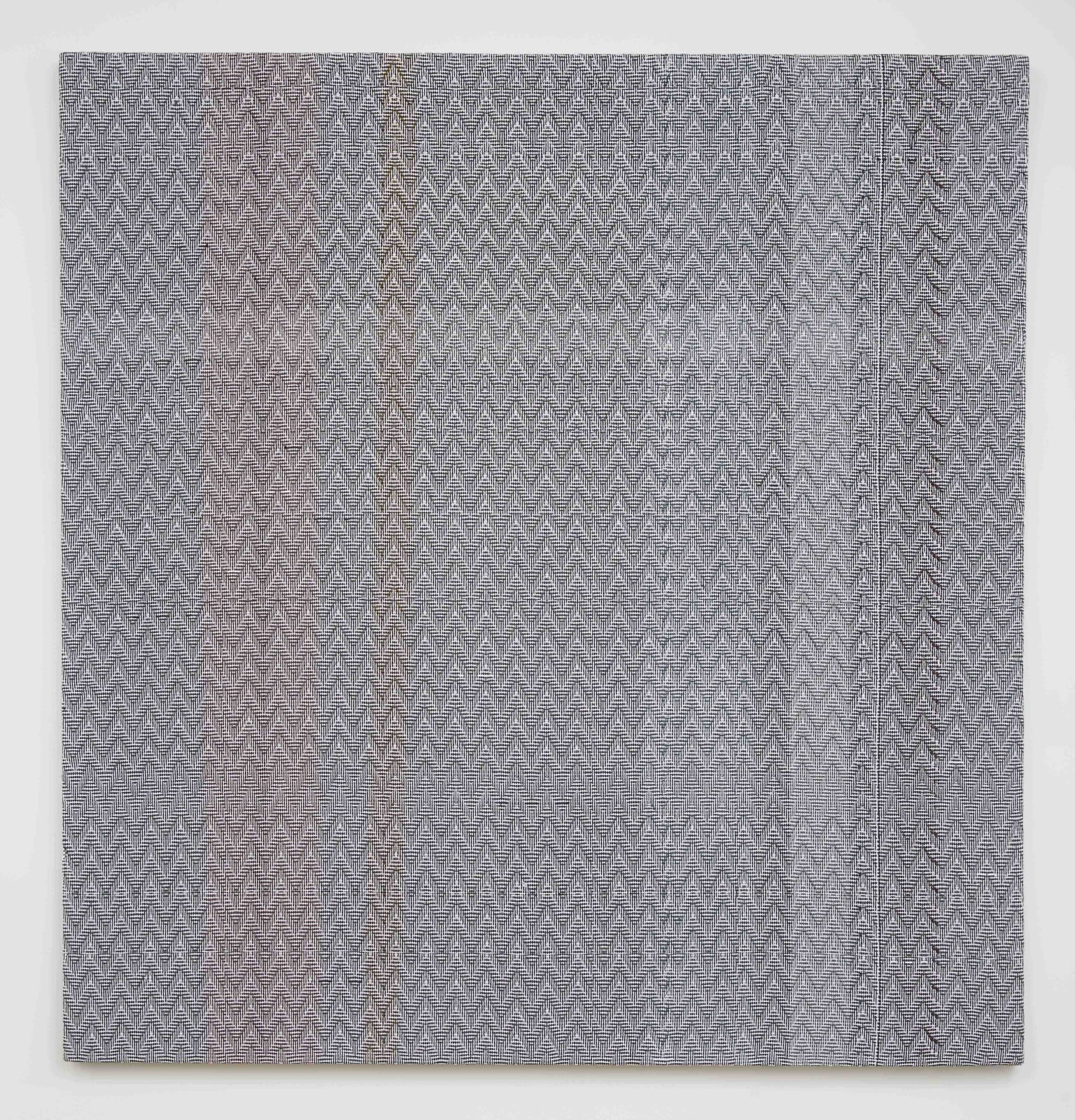 Heather Cook, Shadow Weave Black(13) and White(14) 8/4 Cotton 15 EPI and Painted Warp #4, 2014