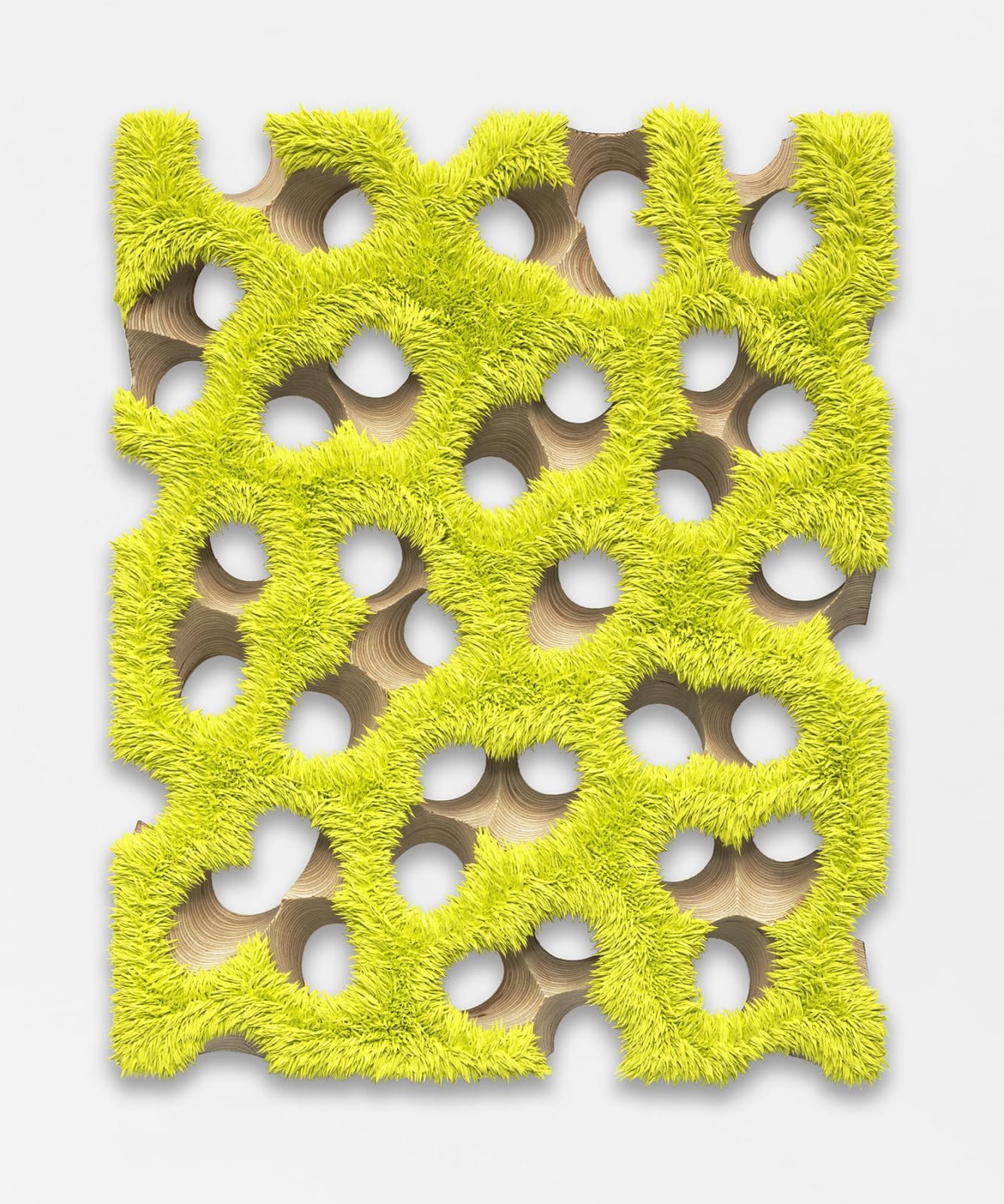 Donald Moffett, Lot 033016 (chartreuse), 2016