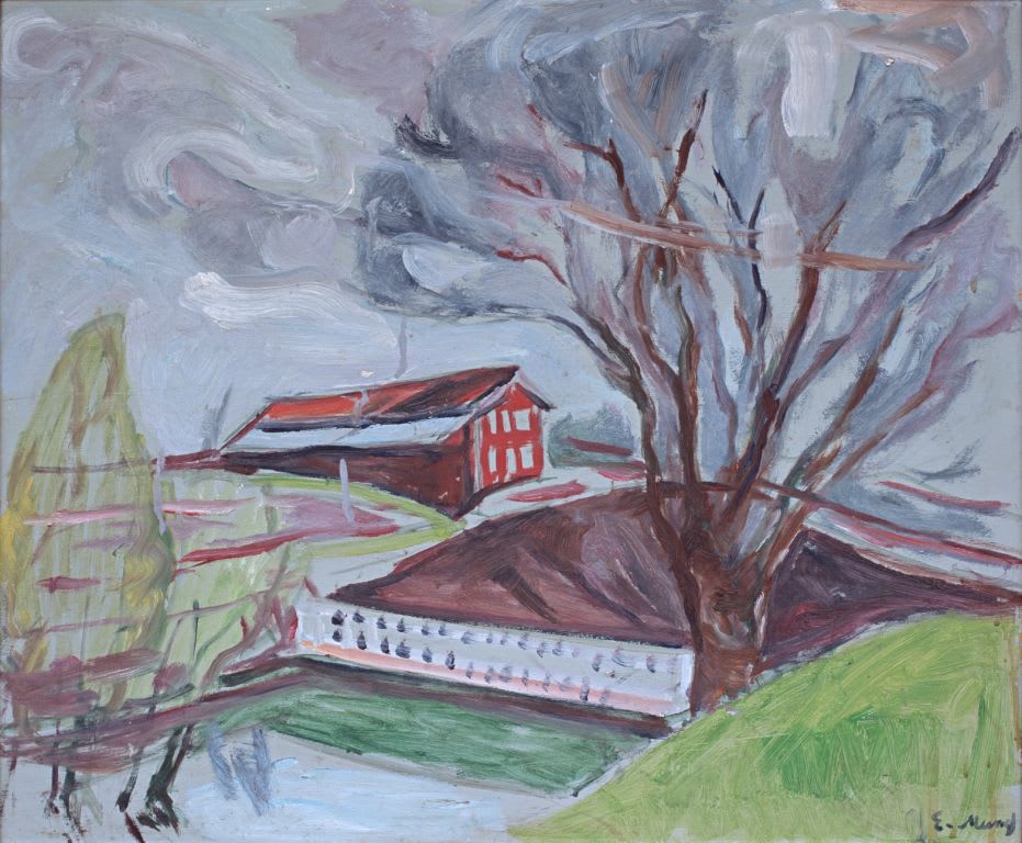 Edvard Munch, The Red House, 1926-1930