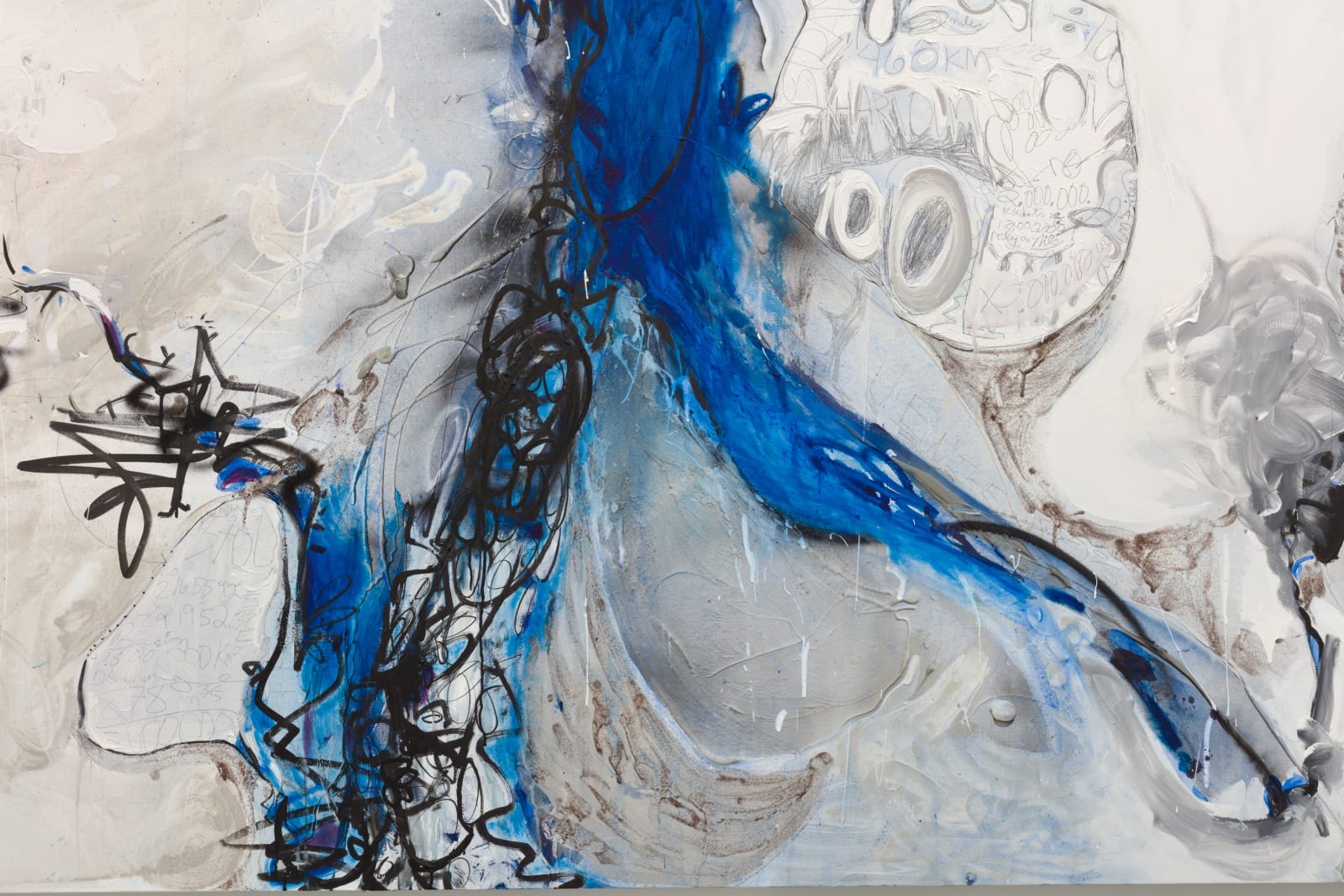 Suzanne McClelland, PASSAGES: 4 Rivers- River Nile in Blues, 2021