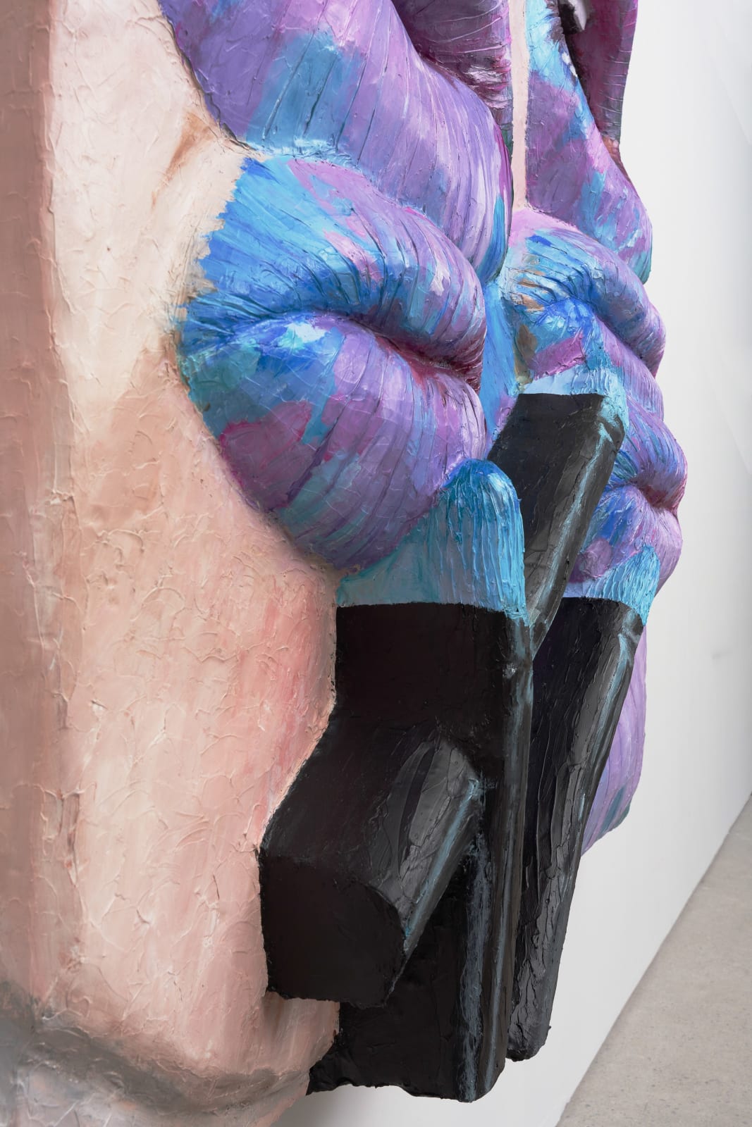 Gina Beavers, Painting Monet’s Waterlilies on My Lips, 2022
