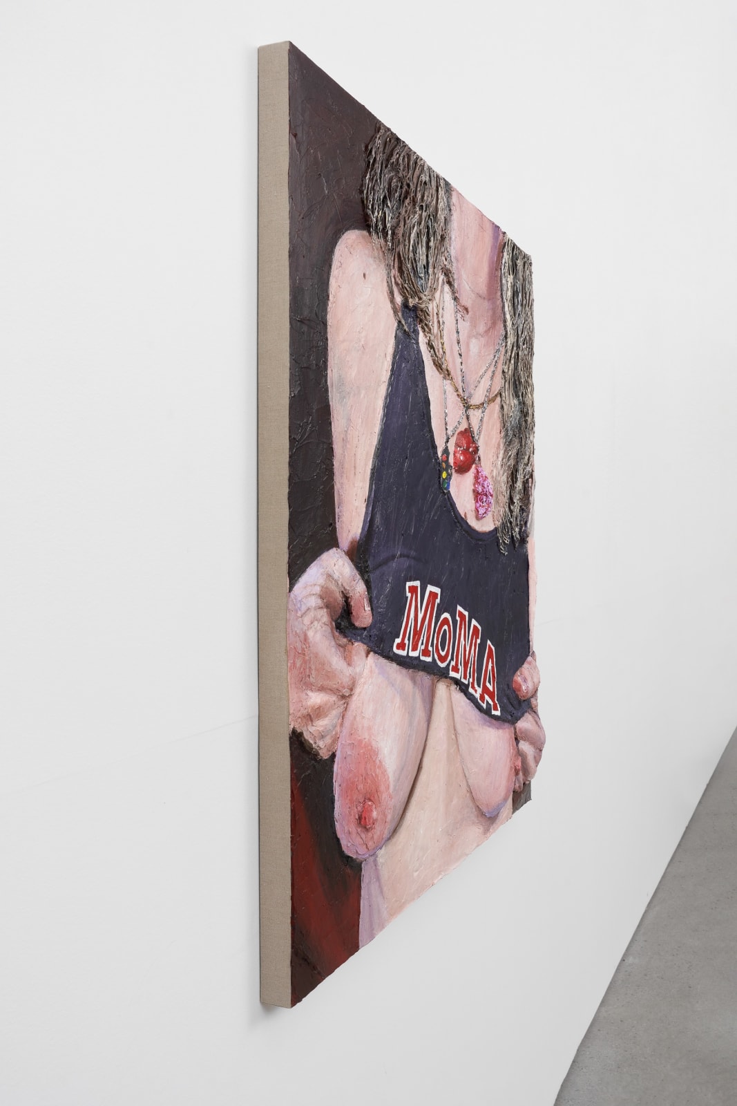 Gina Beavers, MoMA Bra Reveal, 2022