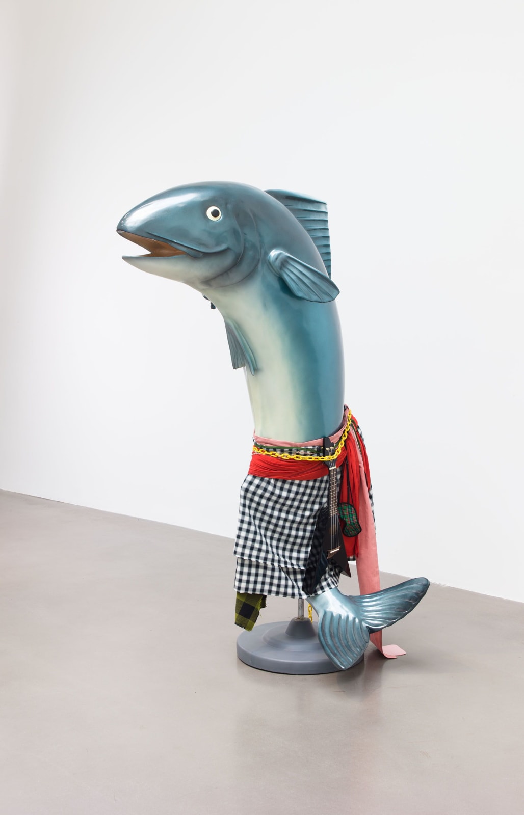 Cosima von Bonin, What If It Barks 3 (Black Ukulele Version with Ghost), 2018