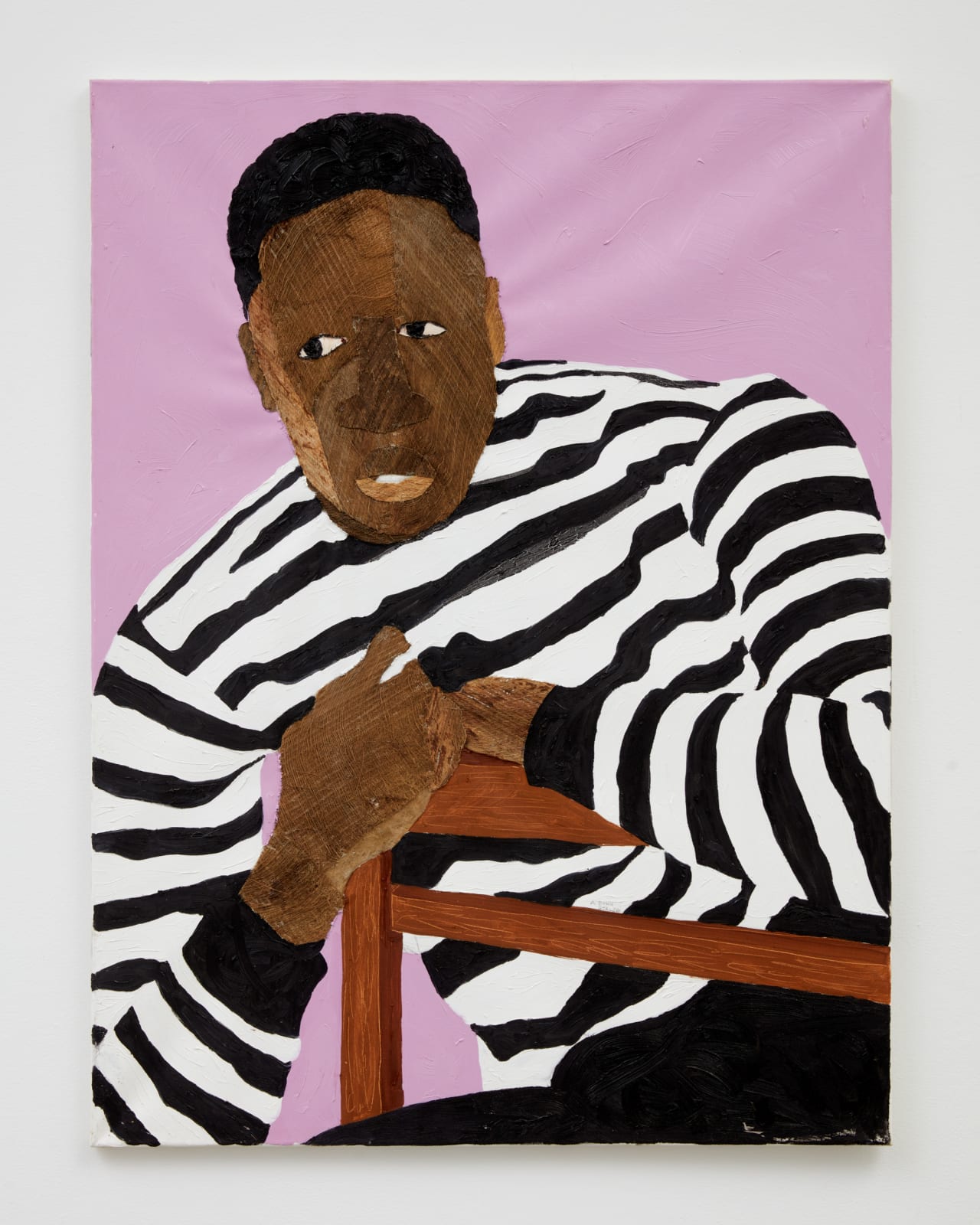 Aplerh-Doku Borlabi, Black and White Striped Sweater, 2021