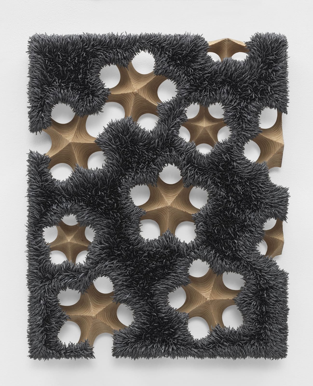 Donald Moffett, Lot 110915 (spore fall, graphite), 2015