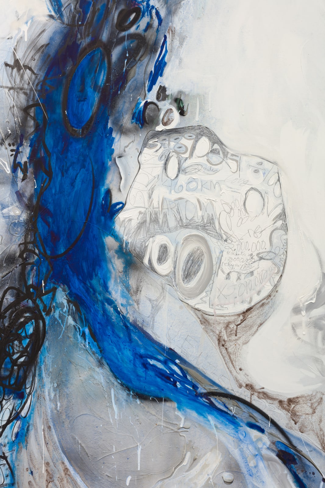 Suzanne McClelland, PASSAGES: 4 Rivers- River Nile in Blues, 2021