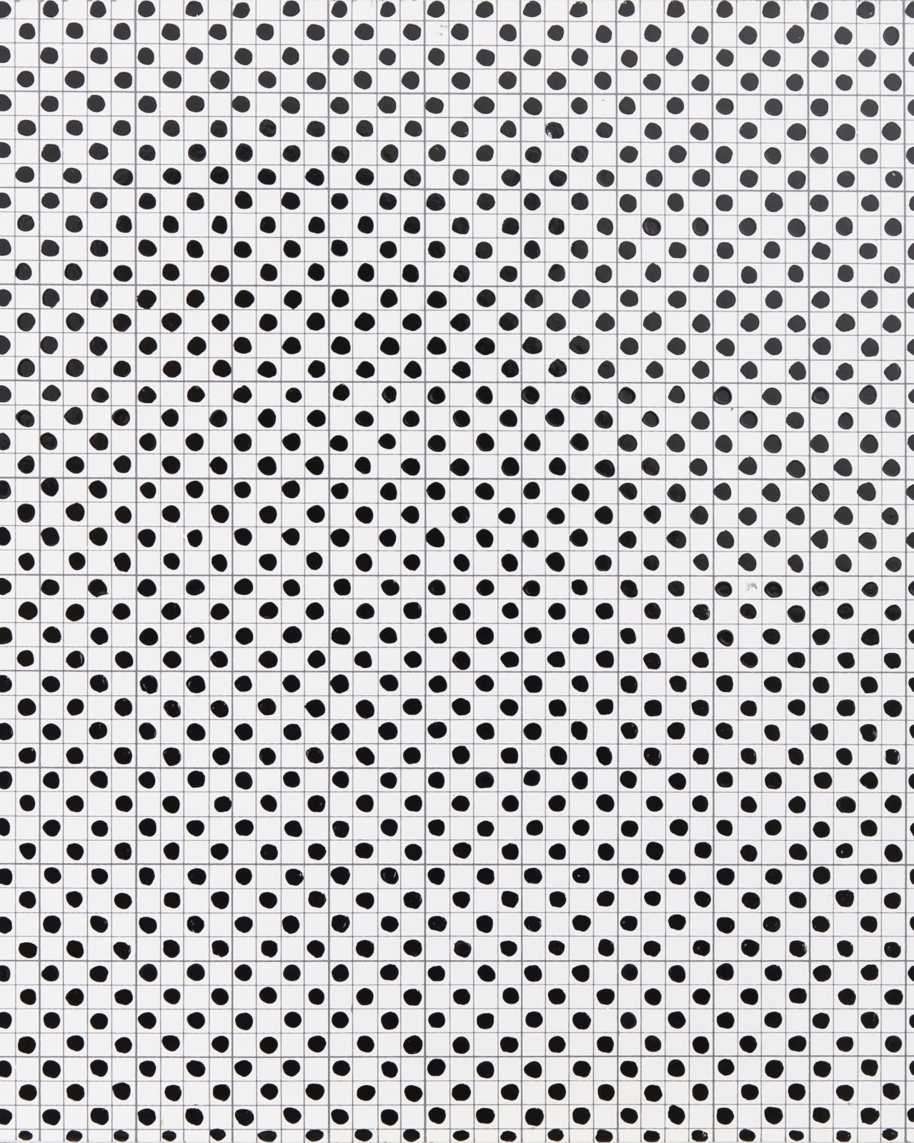 Jennifer Bartlett, Series 13 Black and White Counting, 1971